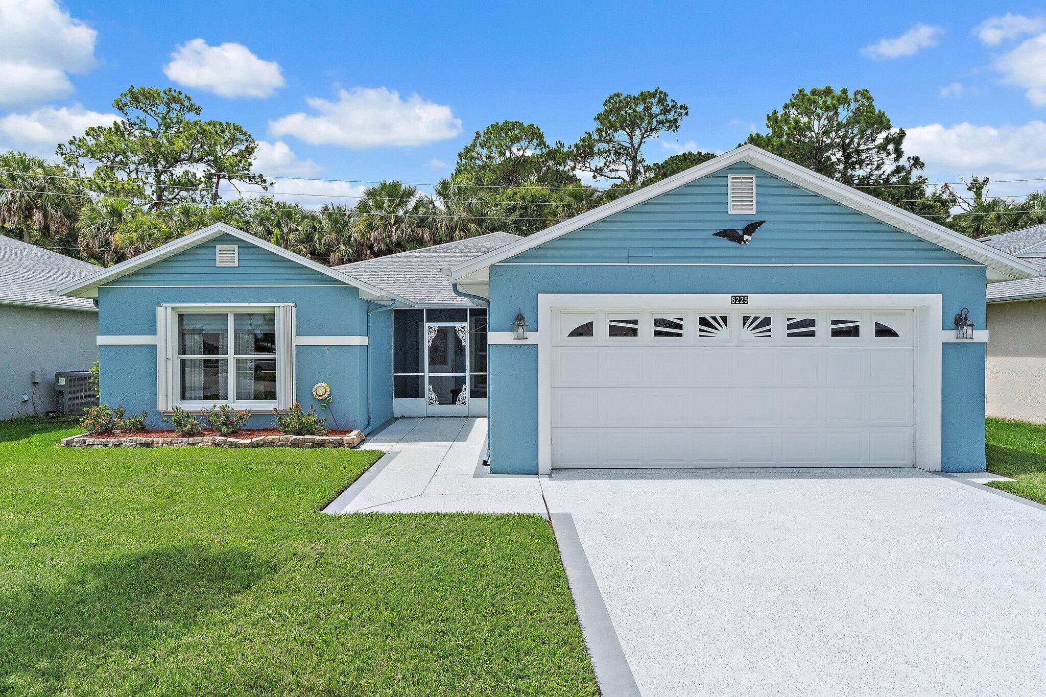 Welcome to this beautifully maintained CBS home nestled in the desirable Palm Grove gated 55 community.