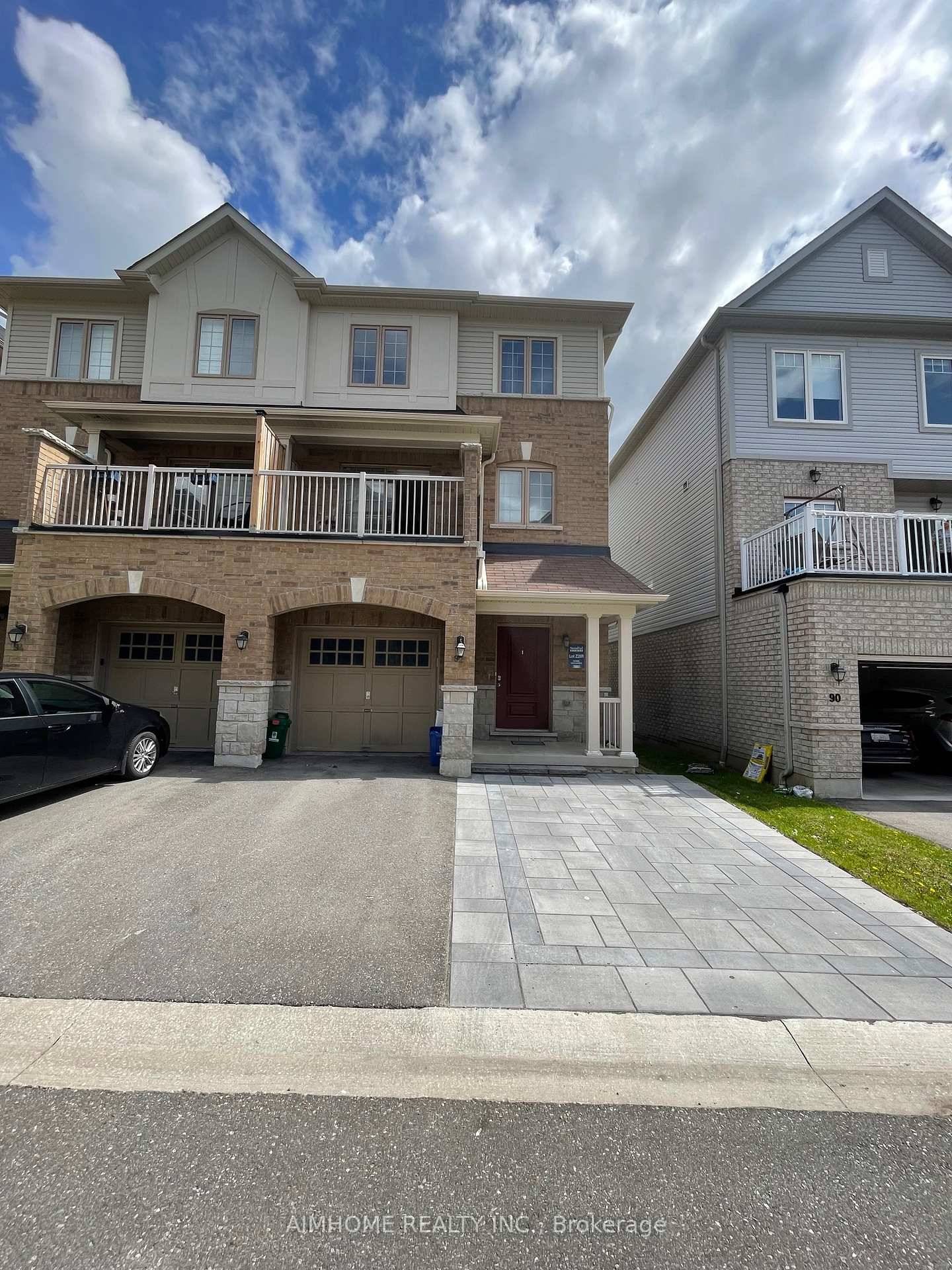 Welcome to the 3 storey semi detached house THE MOGOLIA ELEVATION B 2001 Sqft by Sundial Homes Ajax.