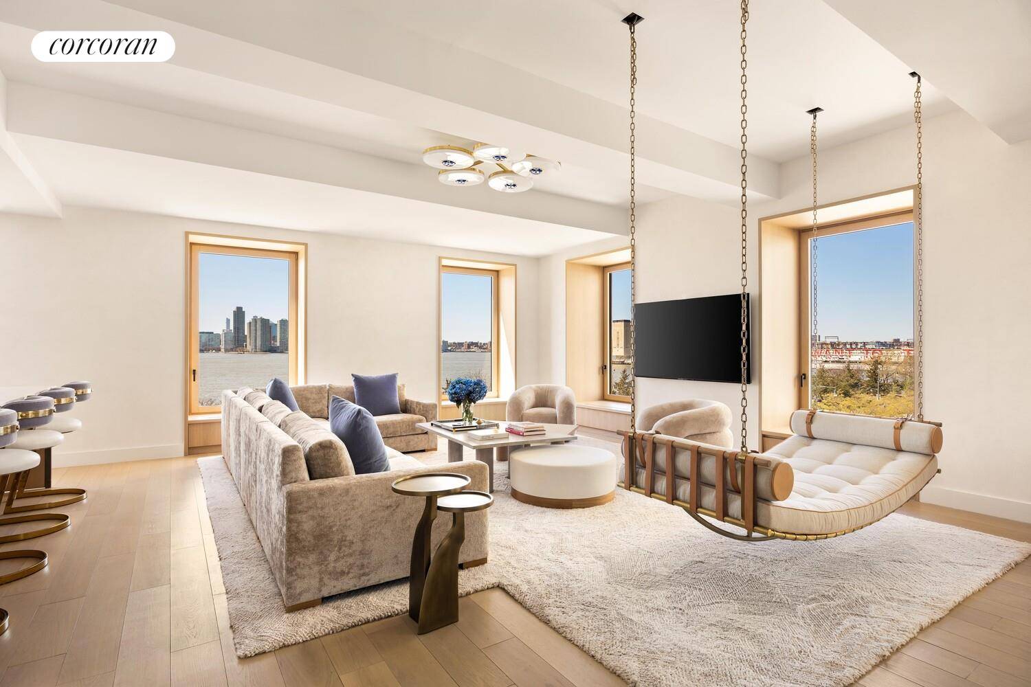 Riverfront 4 Bedroom Loft in Prime NW Tribeca Location Positioned at the northwest corner of 67 Vestry, Residence 4N offers a rare opportunity to own a half floor, 4 bedroom, ...