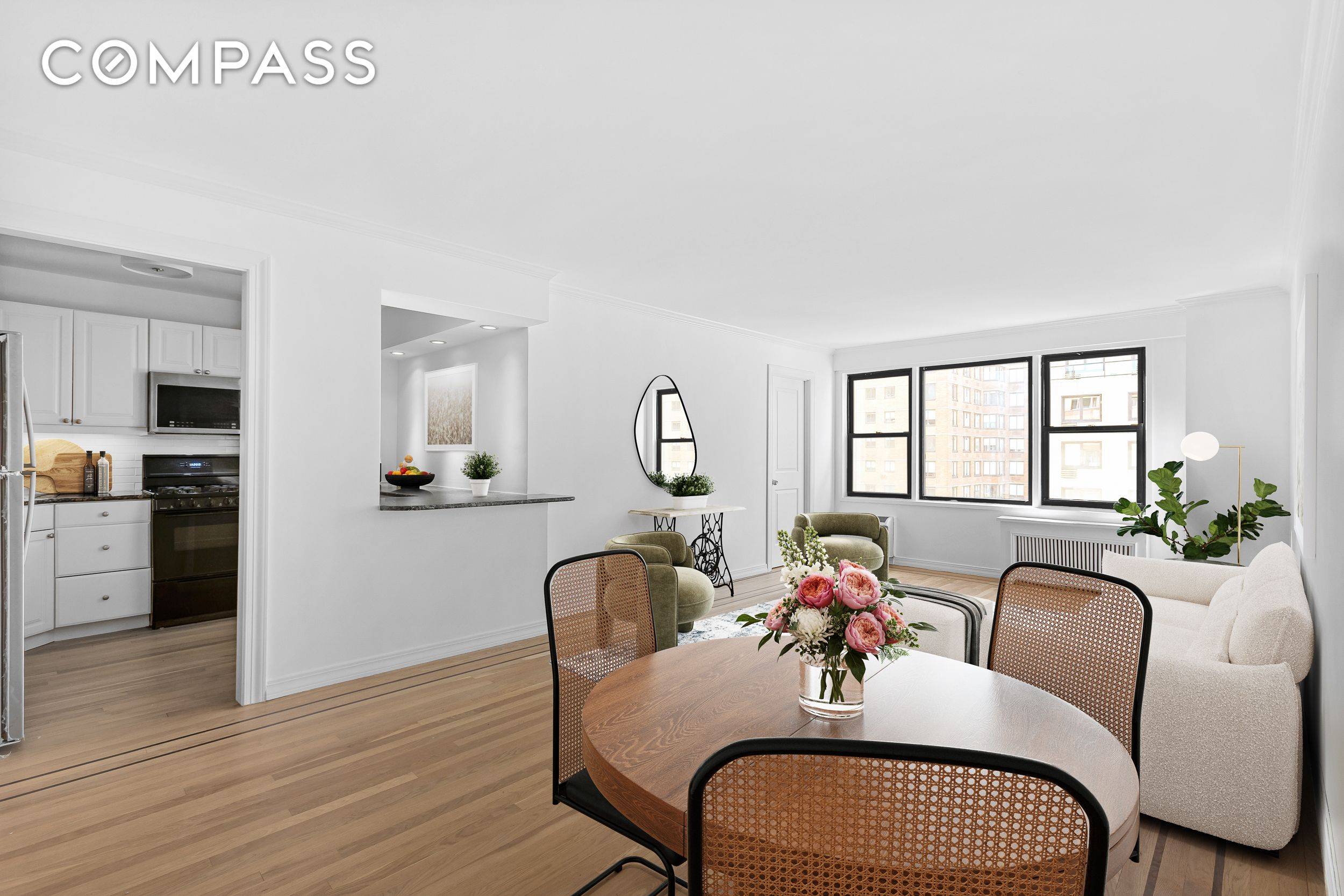 Enjoy sophisticated city living in this spacious and freshly updated two bedroom two bathroom condominium.