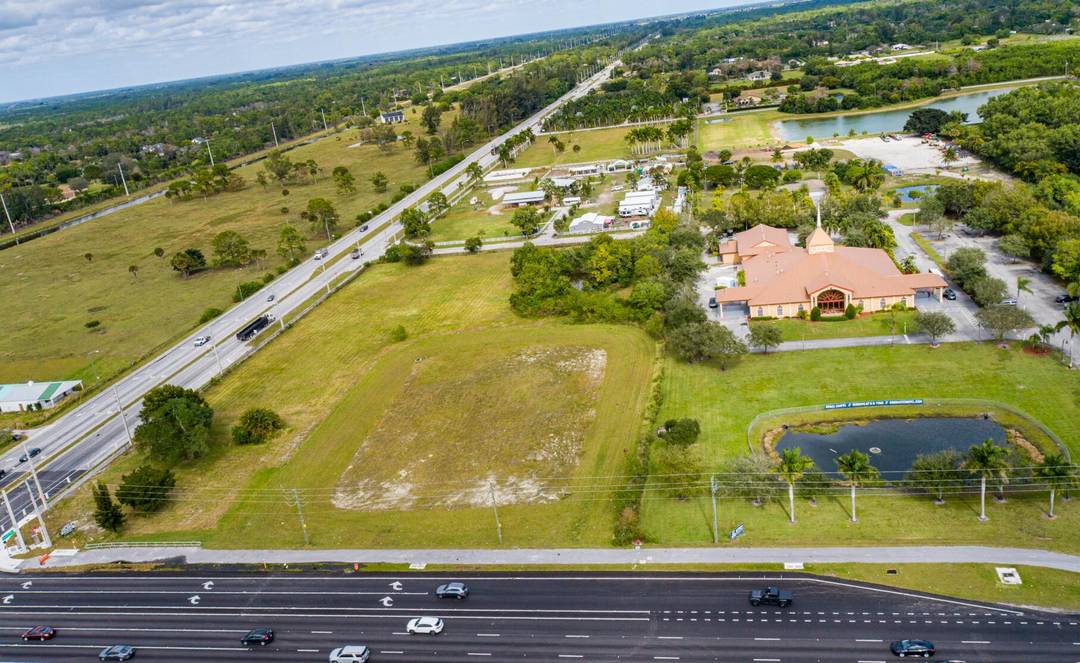 5. 38 acre prime commercial site at the signalized hard corner of Southern Blvd and Seminole Pratt Whitney Rd in Wellington, FL.