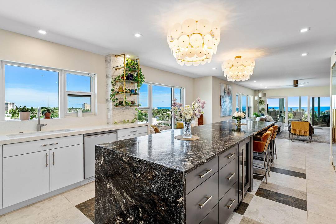 Experience luxury coastal living in this stunning, newly renovated 8th floor corner unit with breathtaking intracoastal and panoramic ocean views.
