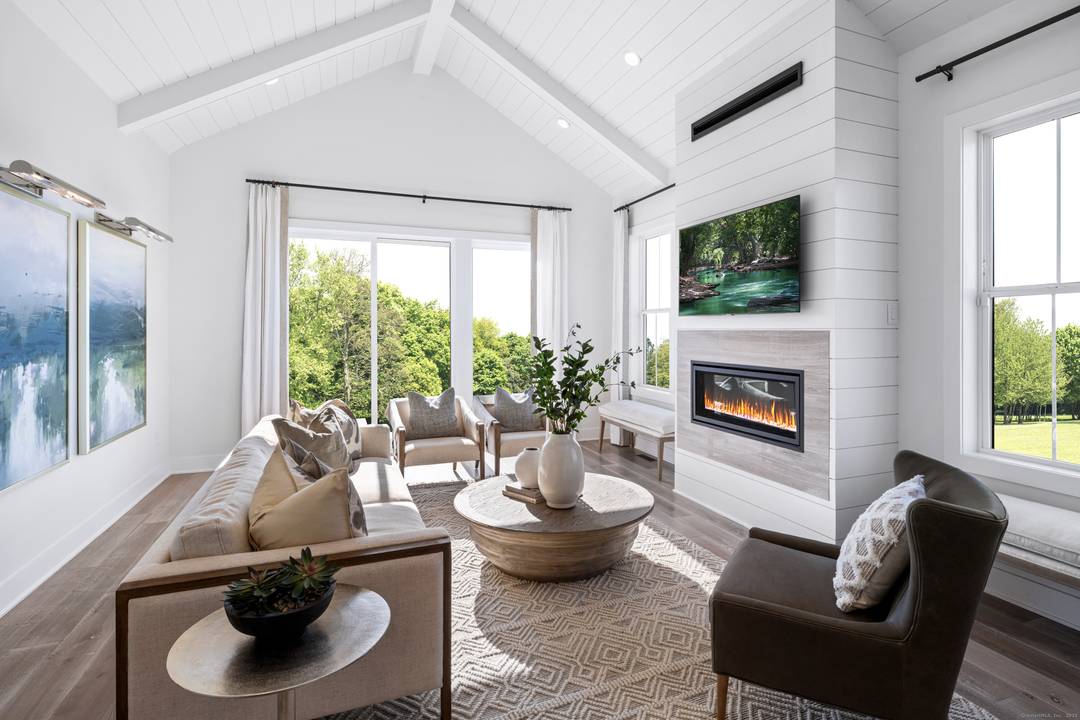 Soaring ceilings and graceful details define the Albrecht's thoughtful design.