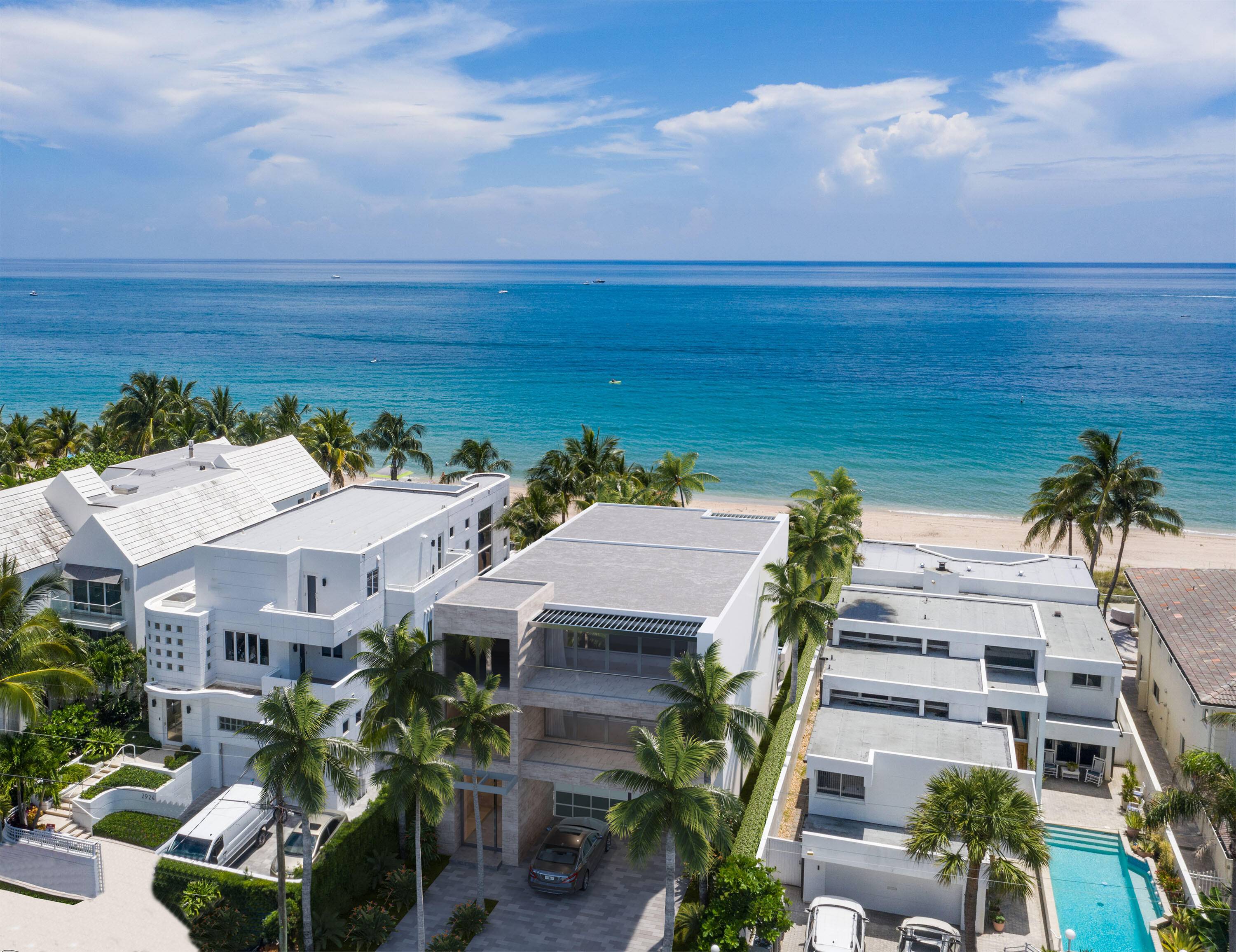 Incredible opportunity to own 50 ft of ocean frontage in Lauderdale Beach, a private enclave in Fort Lauderdale, Florida.