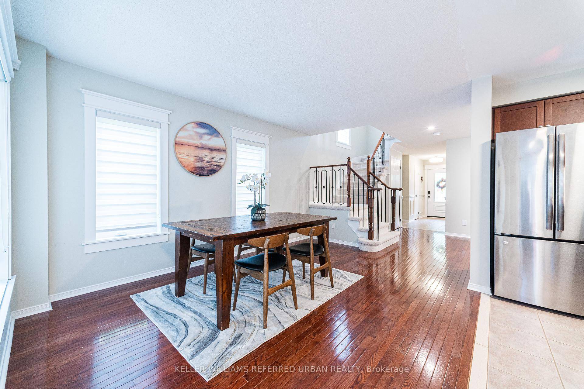 One of a kind end unit townhouse featuring ambient lighting and a beautifully renovated finished basement !
