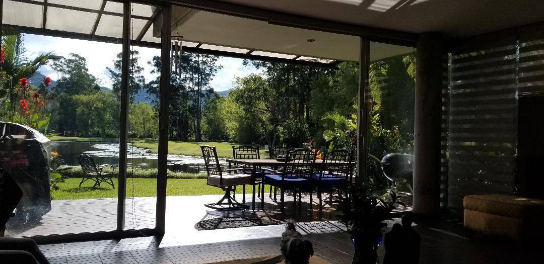 This stunning country house in Llanogrande, Rionegro, Colombia, is an ideal choice for those seeking a serene environment with a breathtaking view.