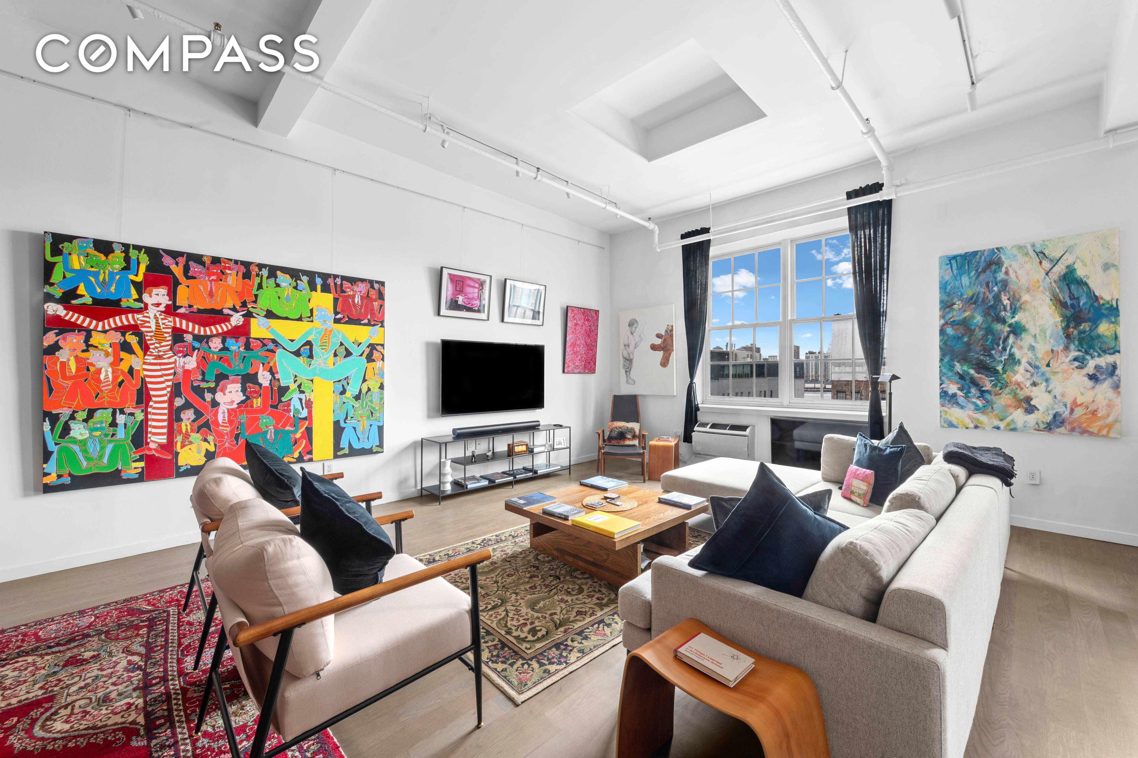 50 Bridge unit 516 is a classic DUMBO loft with amazing views of the Manhattan skyline.