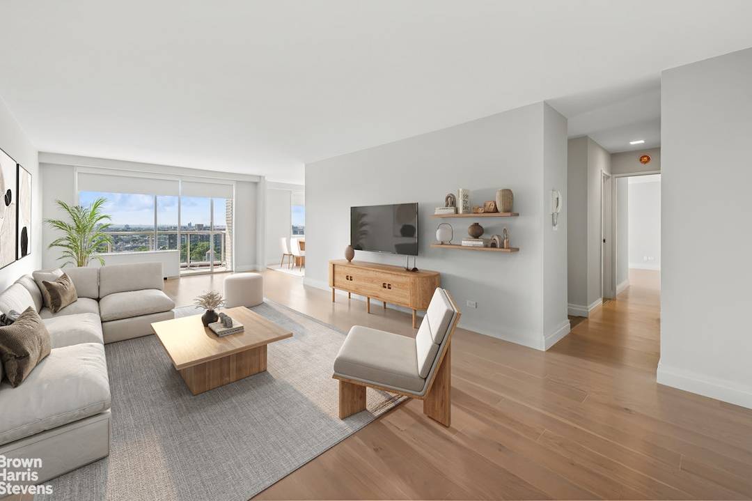 BIGGER IS BETTER ! Move right in to this newly renovated spacious Jr4 with a terrace at the luxurious Whitehall.