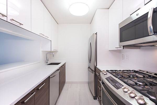 Spacious oversized alcove studio with plenty of space for living and sleeping.