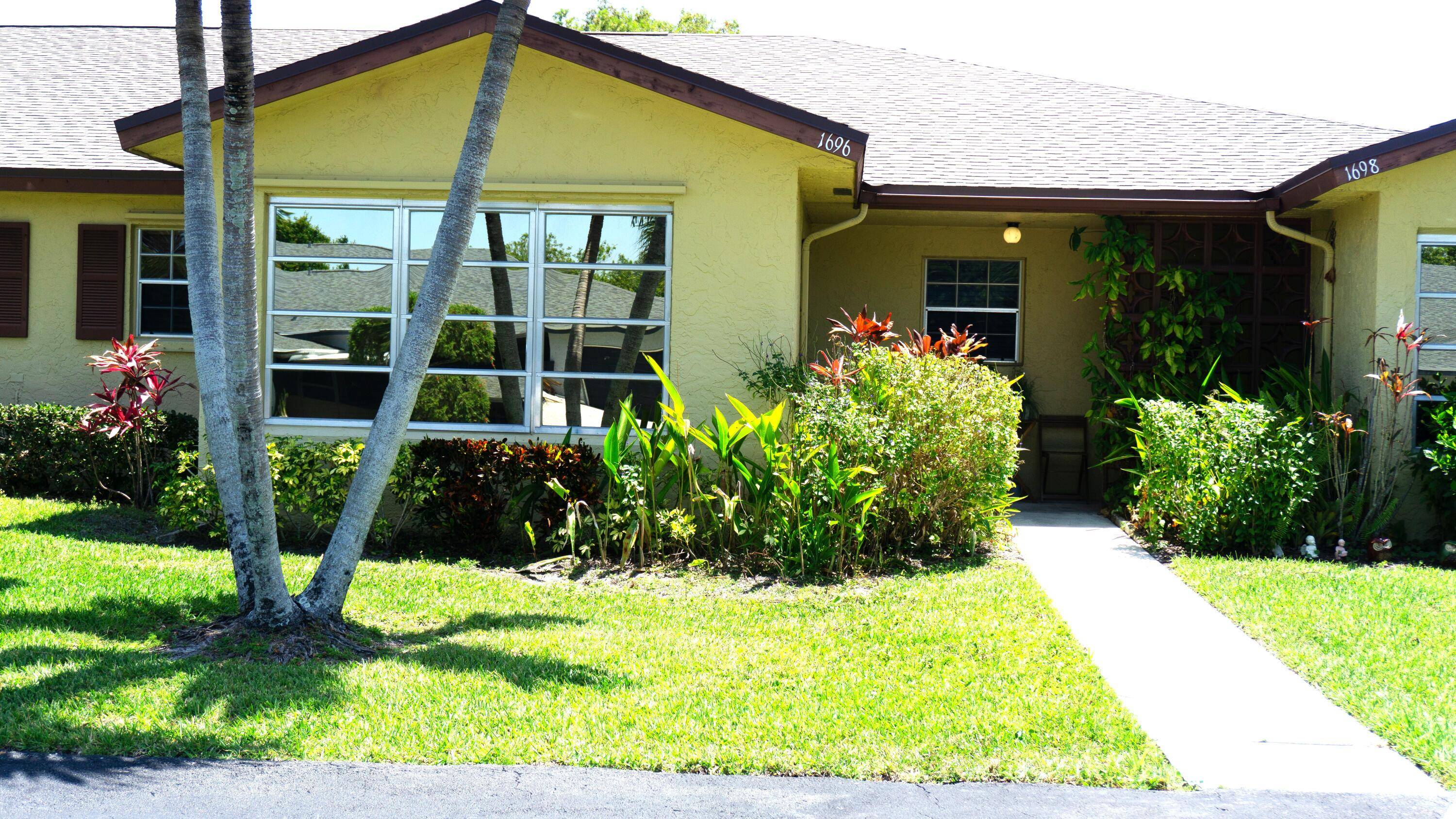 One bedroom two bathroom and a den with French doors that can be used as an office or guest room.