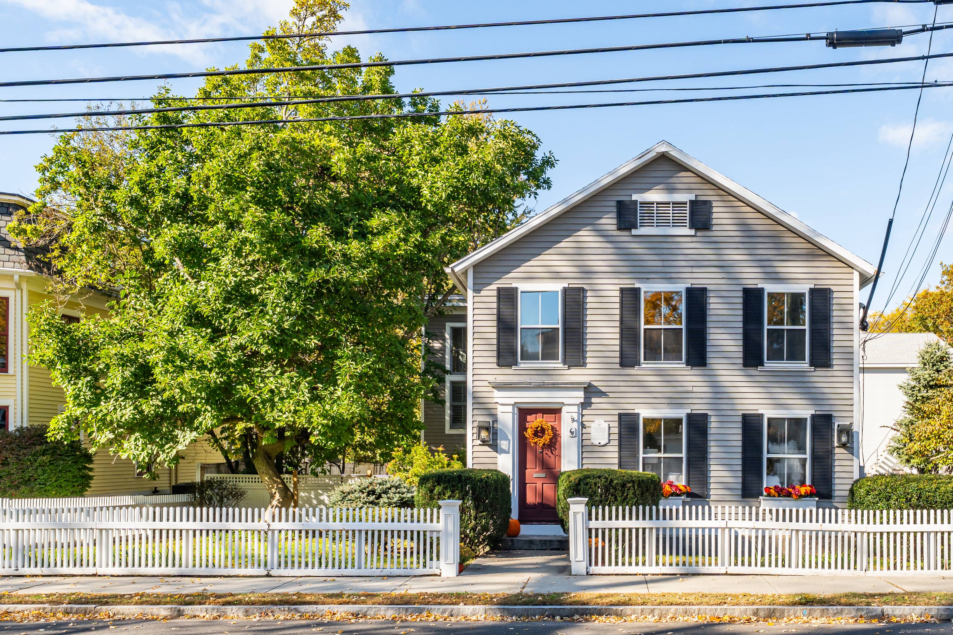 Built in 1845, this in town colonial is located four doors down from the Guilford Green.