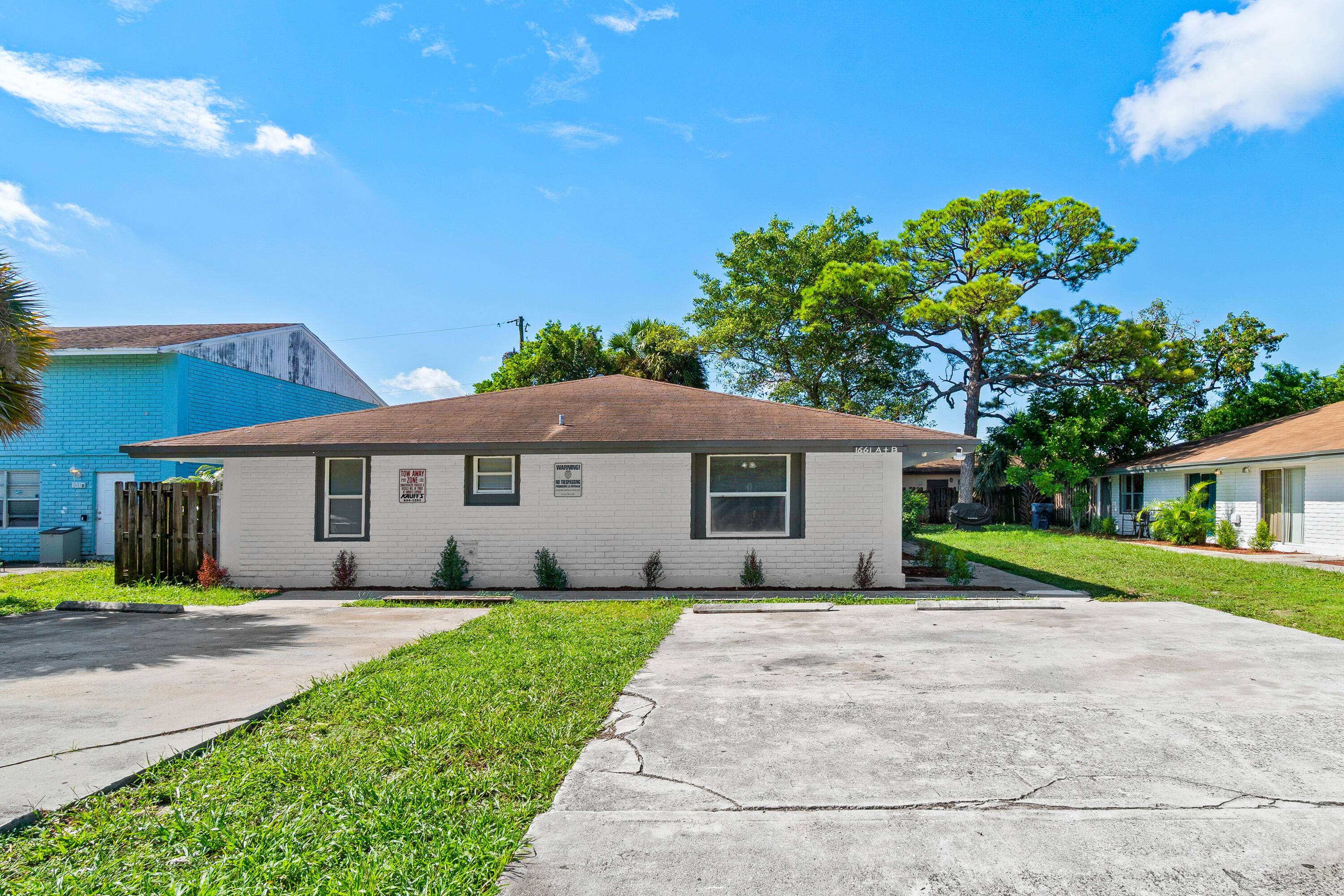 Beautifully updated and maintained duplex with each unit containing 3 beds and 2 baths.