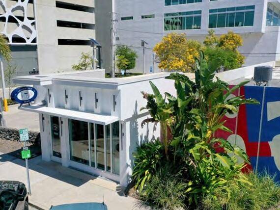 Freestanding commercial property located at 75 Southeast 4th Avenue in the heart of downtown Delray Beach, Florida.