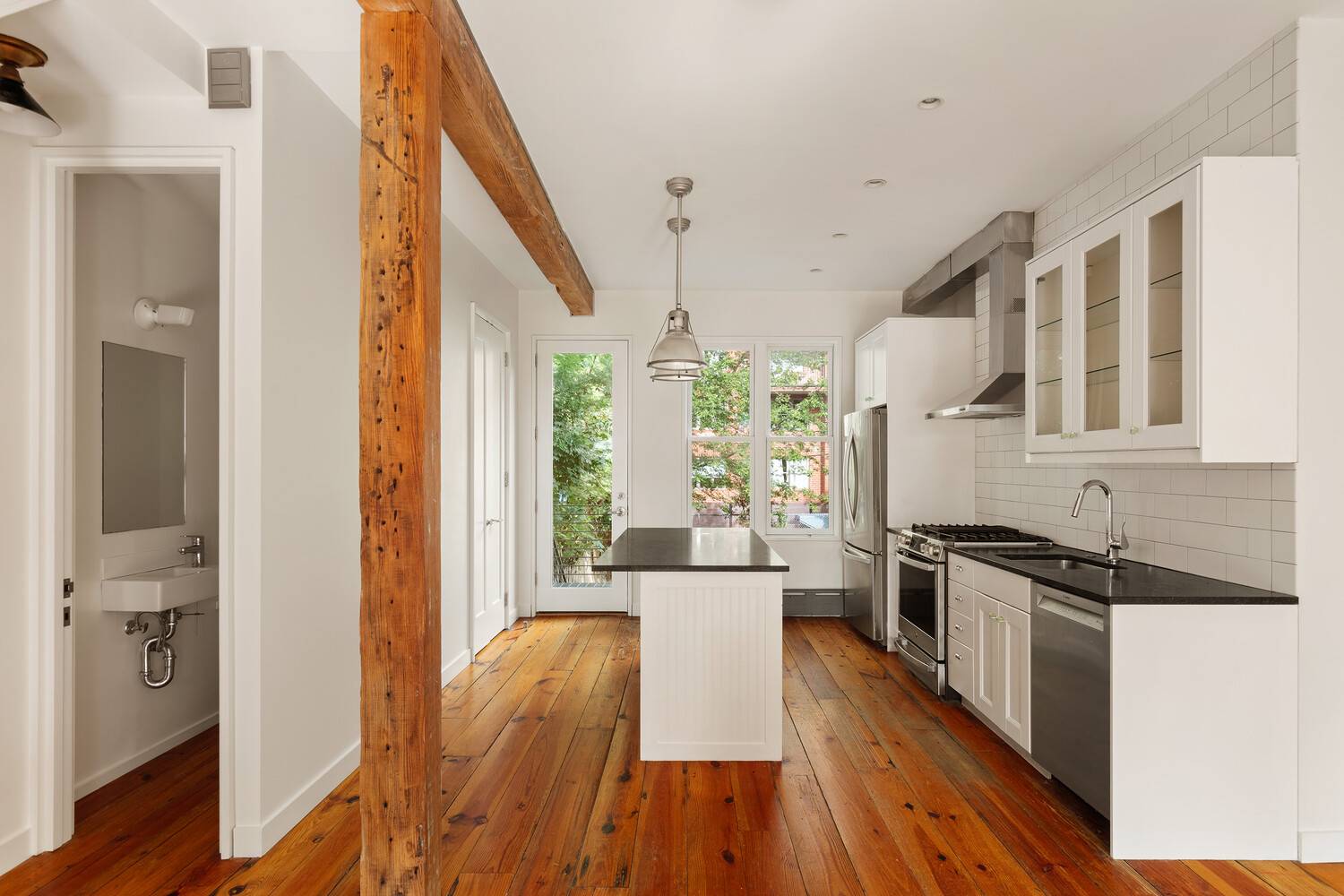 Located within the Clinton Hill Historic District, 93 Ryerson Street is a beautifully maintained three bedroom, two and a half bath townhouse.