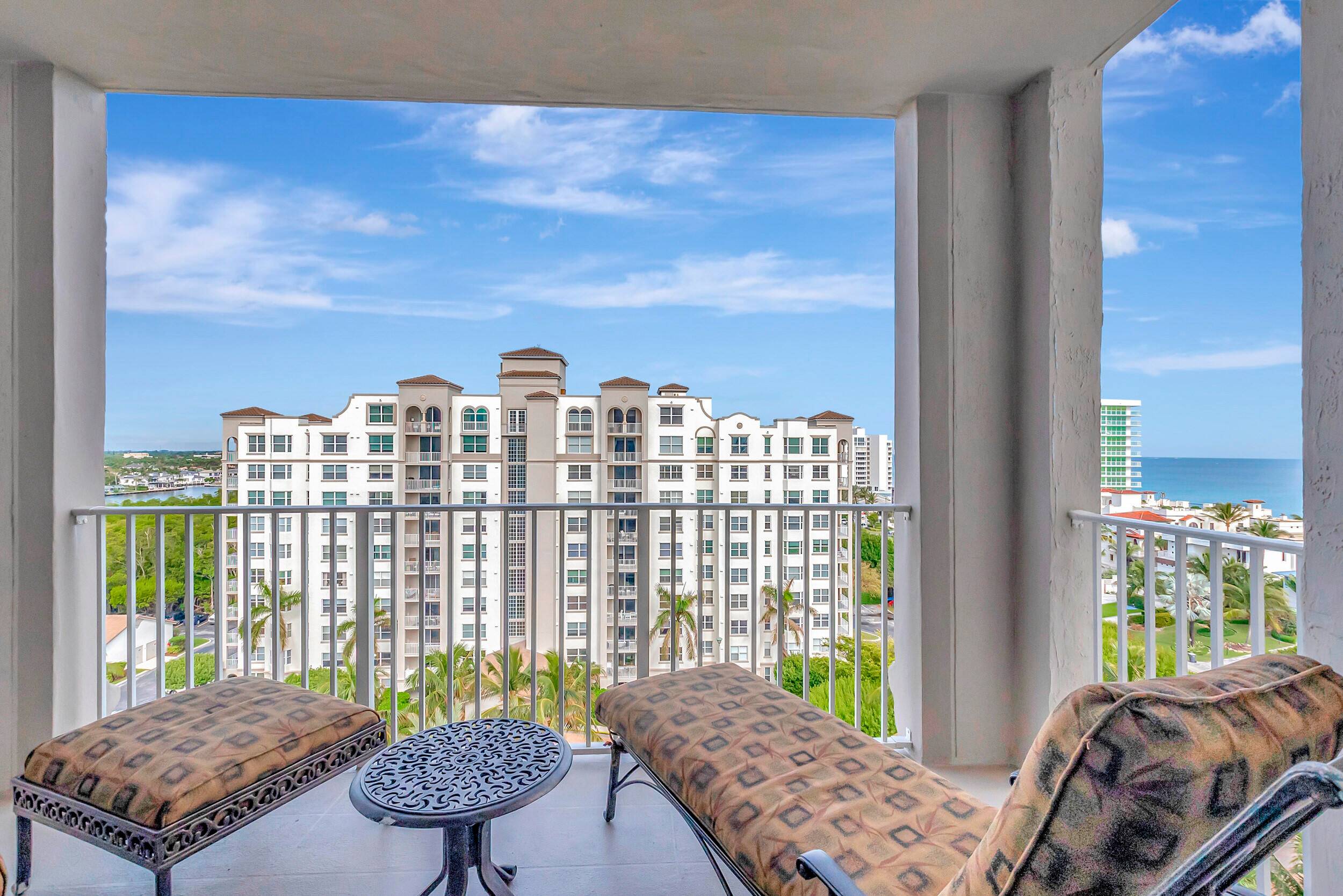 Incredible 10th Floor Penthouse featuring 9' ceilings, 2BR 2BA located in prestigious Highland Beach.