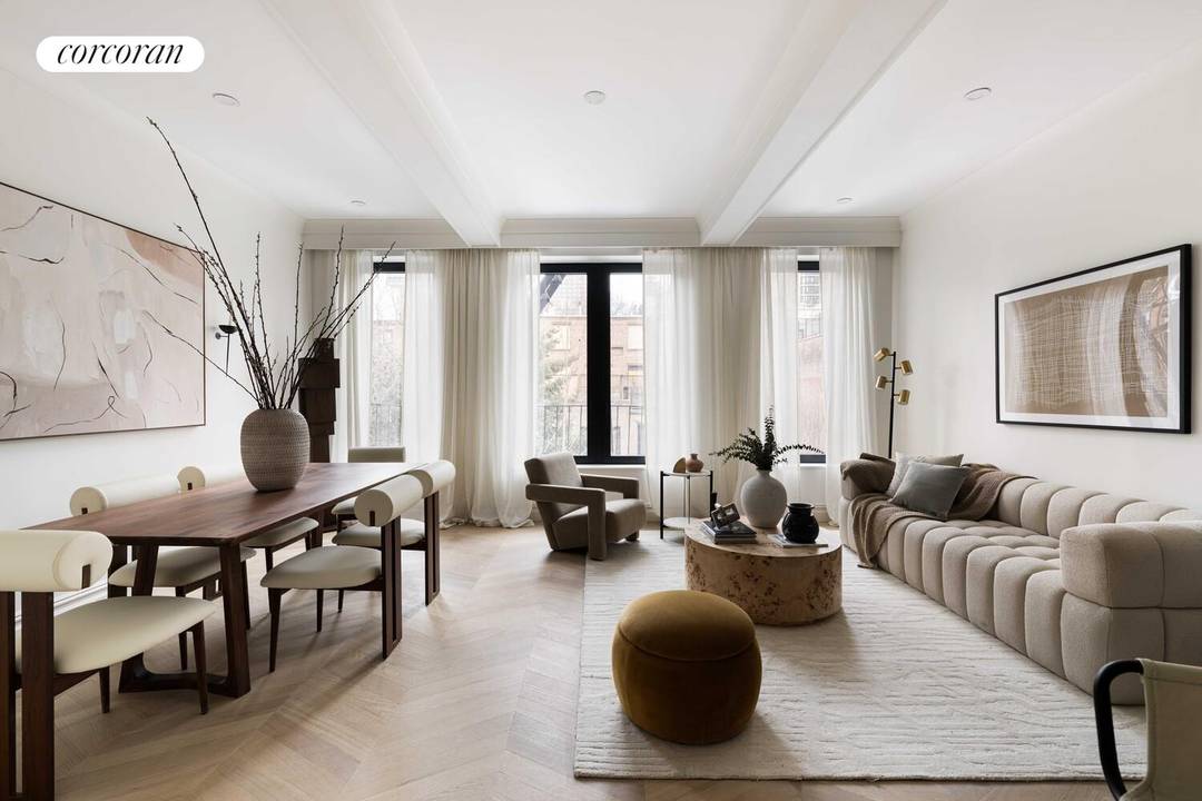 On a picturesque, tree lined block in Brooklyn Heights where historic facades and leafy canopies create one of the city's most charming streetscapes a classic townhouse has been transformed into ...