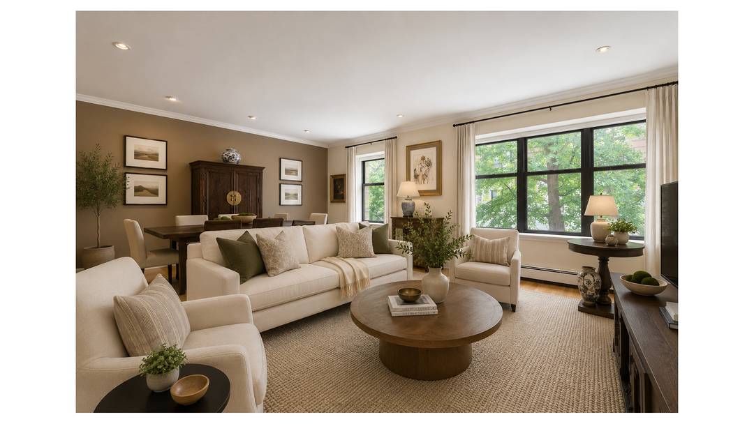 Presenting Residence 2F, a wonderfully laid out 2 Bedroom residence that offers generous space, storage and leafy green views in one of Manhattan's most desirable neighborhoods.