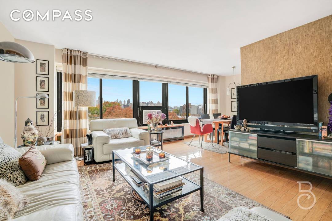 A Sophisticated Corner Residence with Skyline Views Bathed in natural light and framed by sweeping views of Manhattan, this elegantly updated three bedroom, one and a half bath residence embodies ...