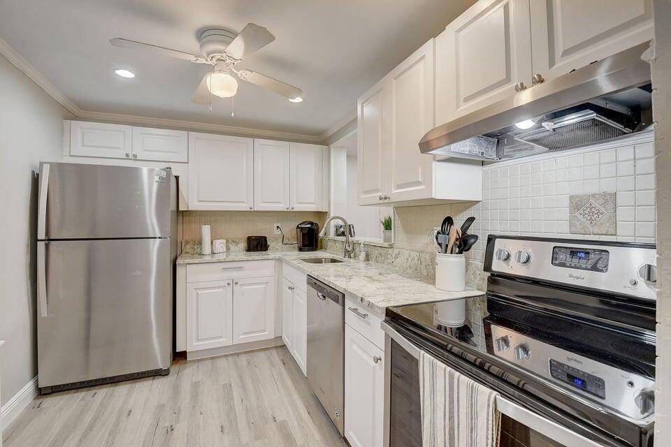 Completely remodeled first floor unit.