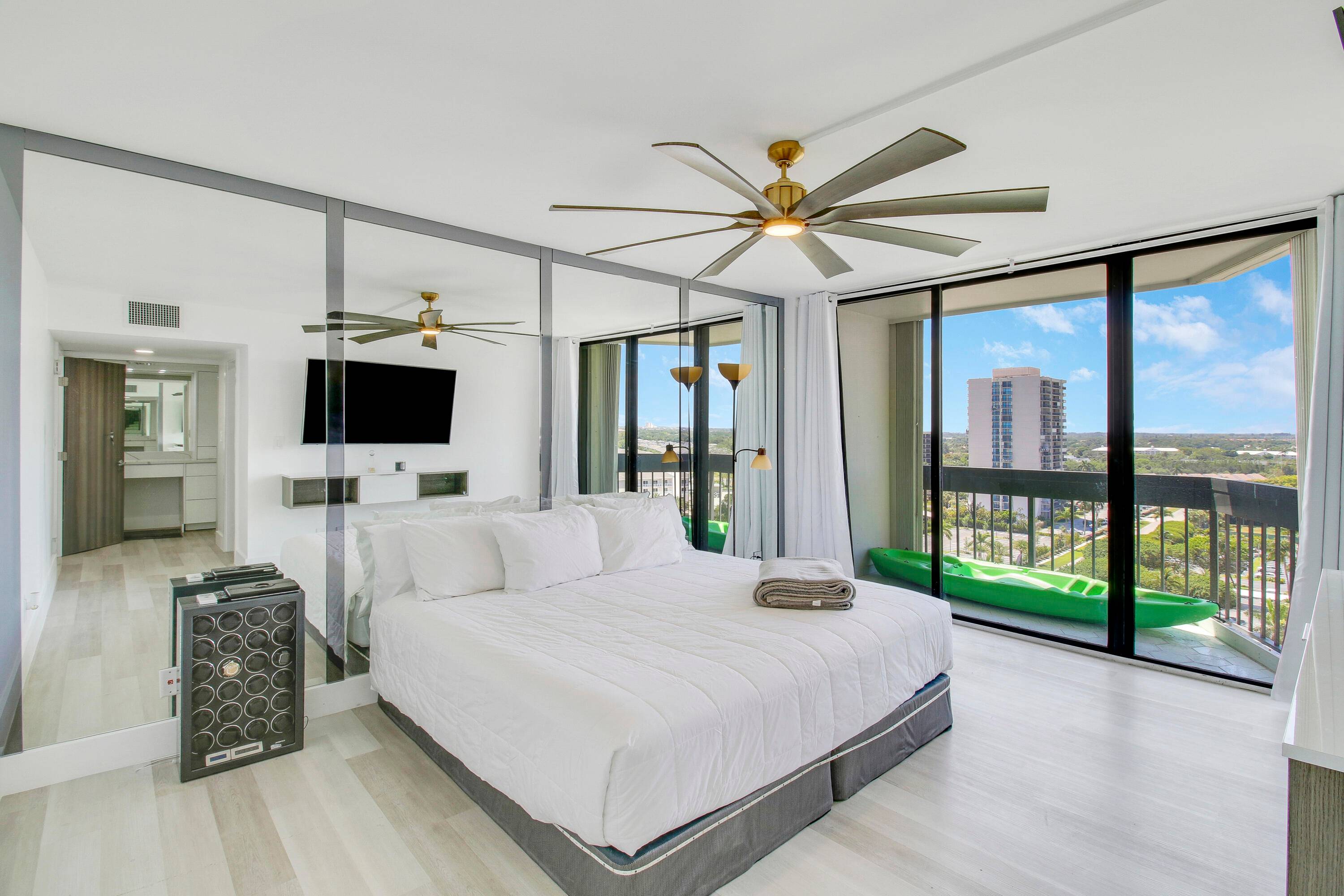 Enjoy breathtaking views from this 2 Bedroom 2 Bath corner unit.
