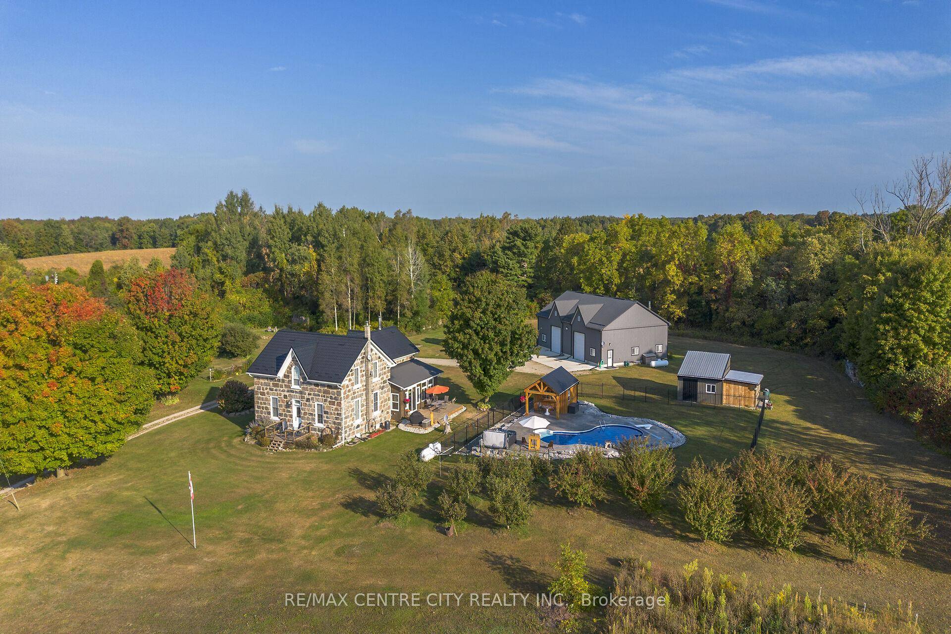 Down a quiet back road with a long private driveway, this Oxford County 78 acre farm located between Kitchener and Woodstock offers a unique blend of Historic Charm and Modern ...