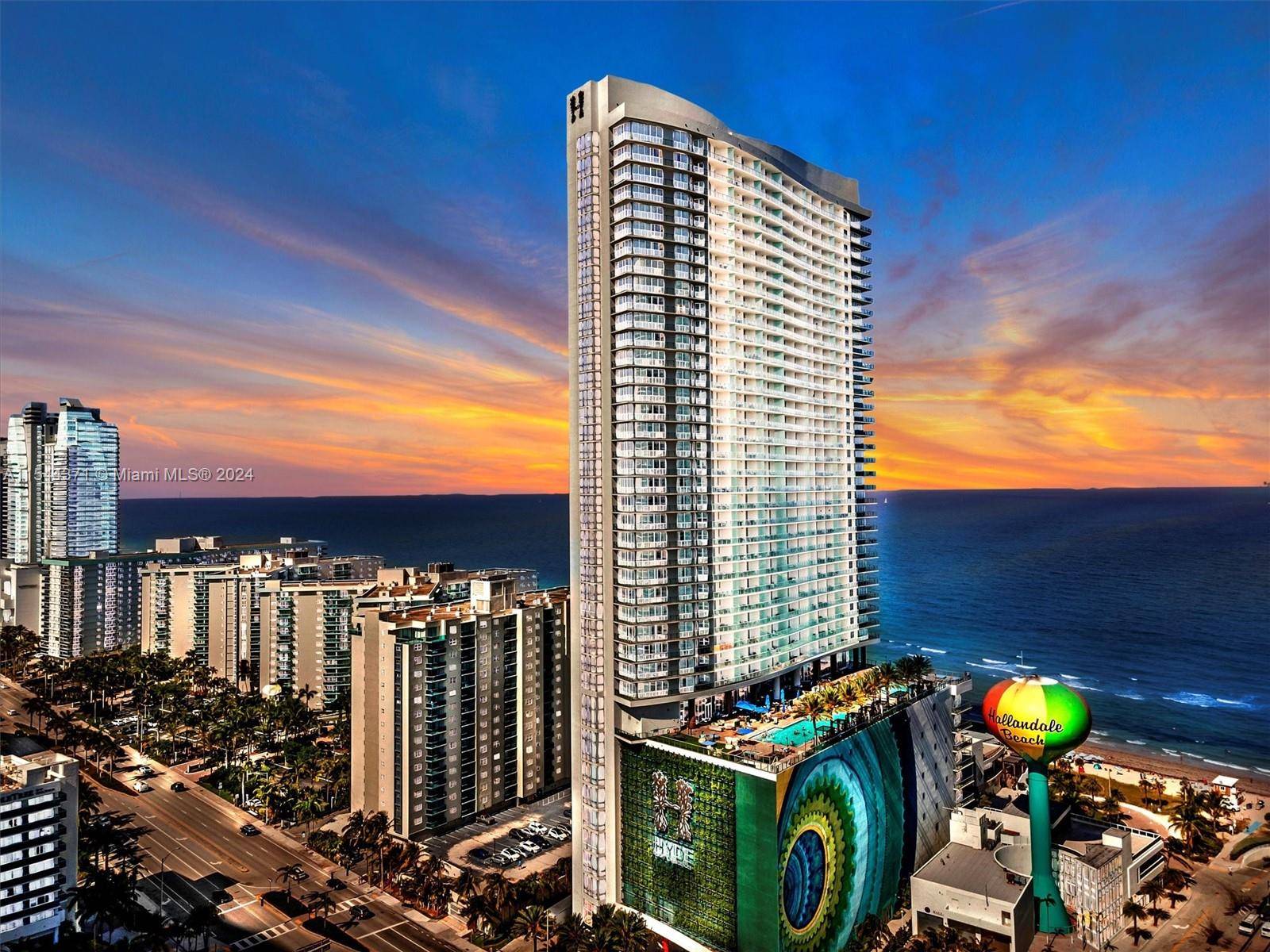 Experience breathtaking ocean and skyline views from this fully furnished and equipped unit at the luxurious Hyde Resort Residences, Hollywood Beach.