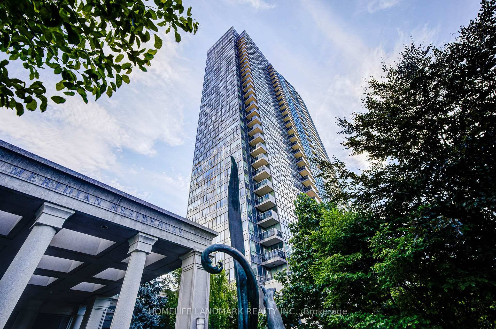 A Must See ! It is an unobstructed breathtaking view 2 bedroom, 2 bathroom suite in the Meridian Condos by Tridel.