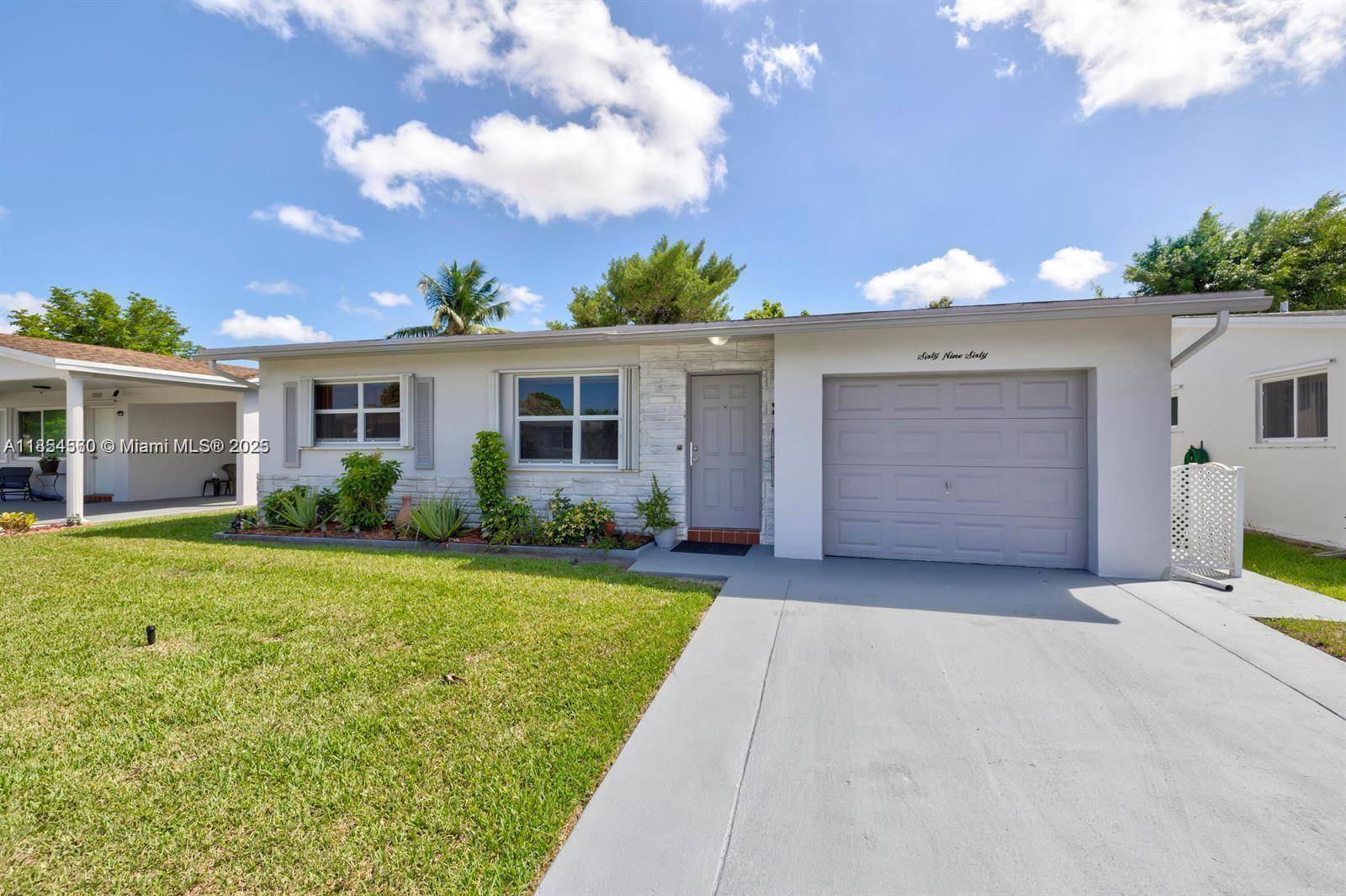 Step into charm and comfort with this delightful 2 bedroom, 1 bath home featuring a 1 car garage and a spacious driveway that accommodates two vehicles.