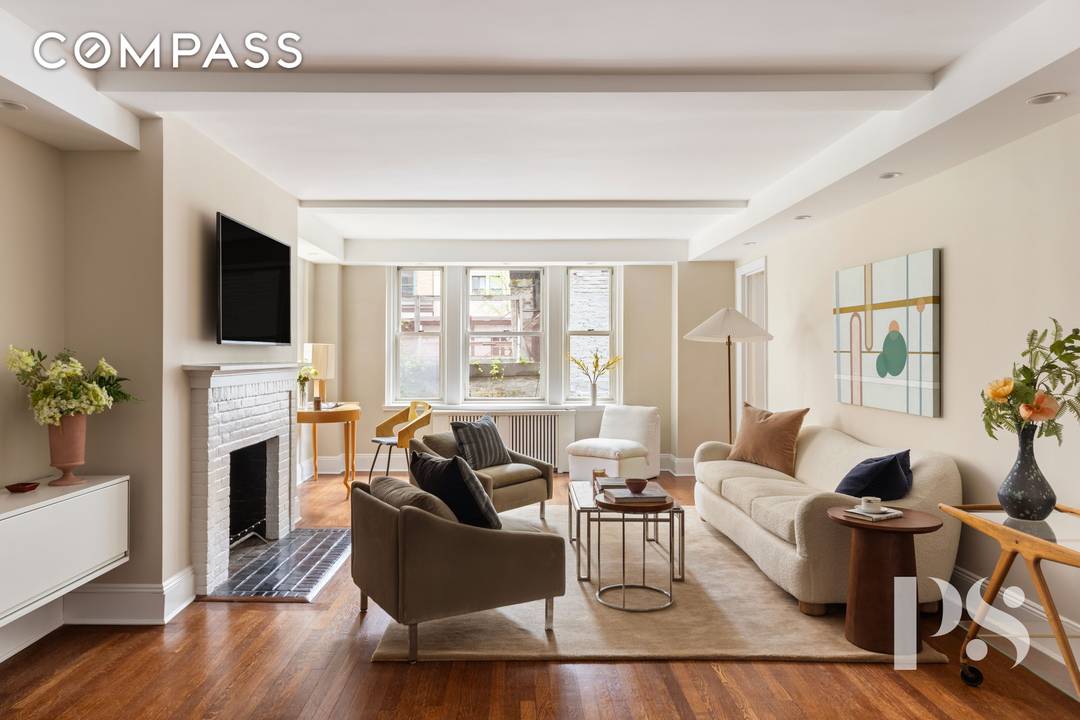Welcome home to this grand, oversized prewar residence at 59 West 12th Street an exceptionally quiet, pin drop serene apartment complete with a rare wood burning fireplace and three spacious ...