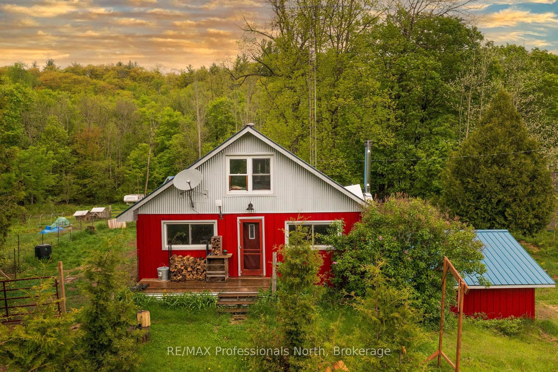 OPPORTUNITY to purchase a residential home with hobby farm potential in Muskoka !