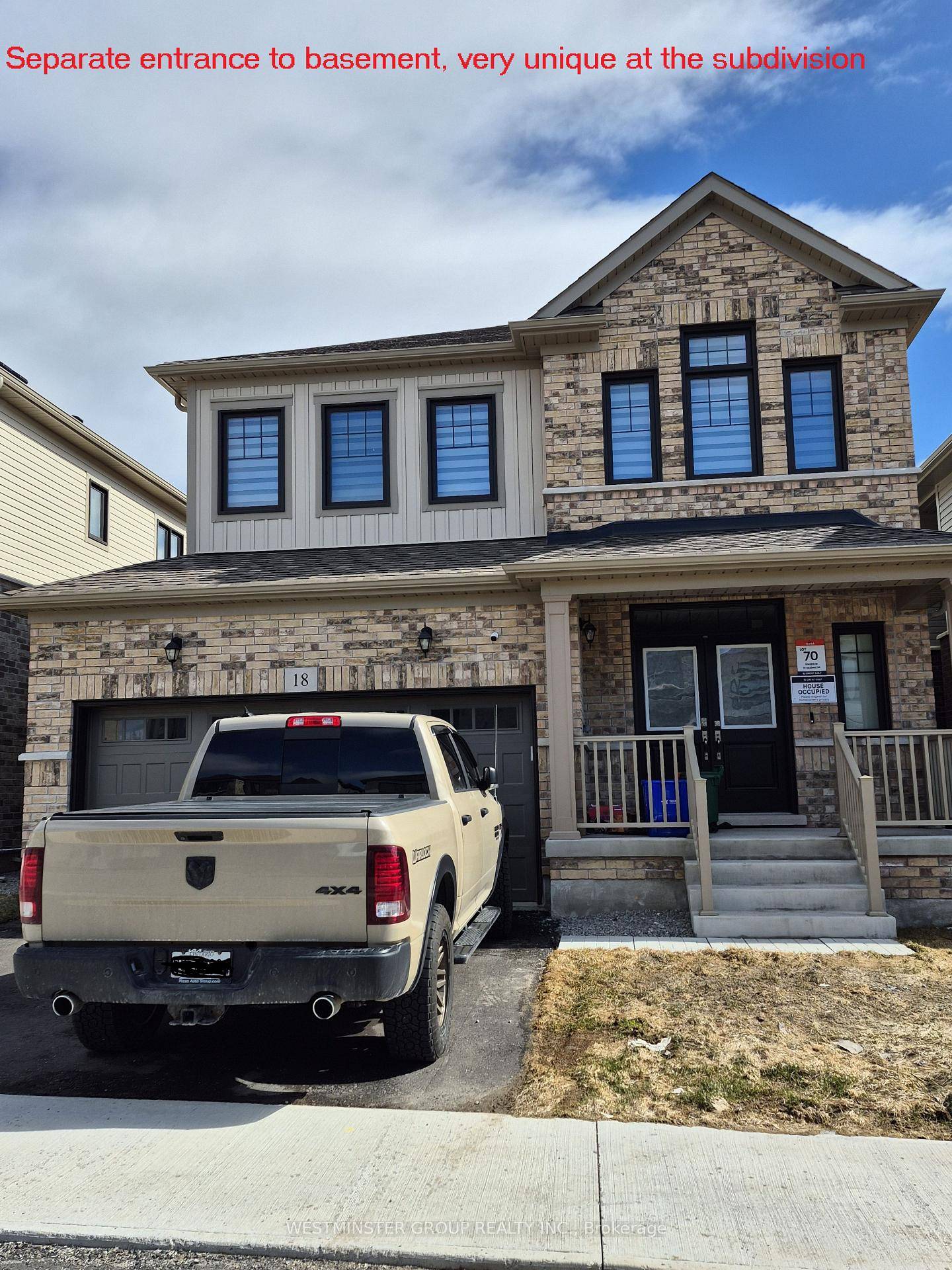 Newly constructed 4 bedroom, detached with 3 WR.