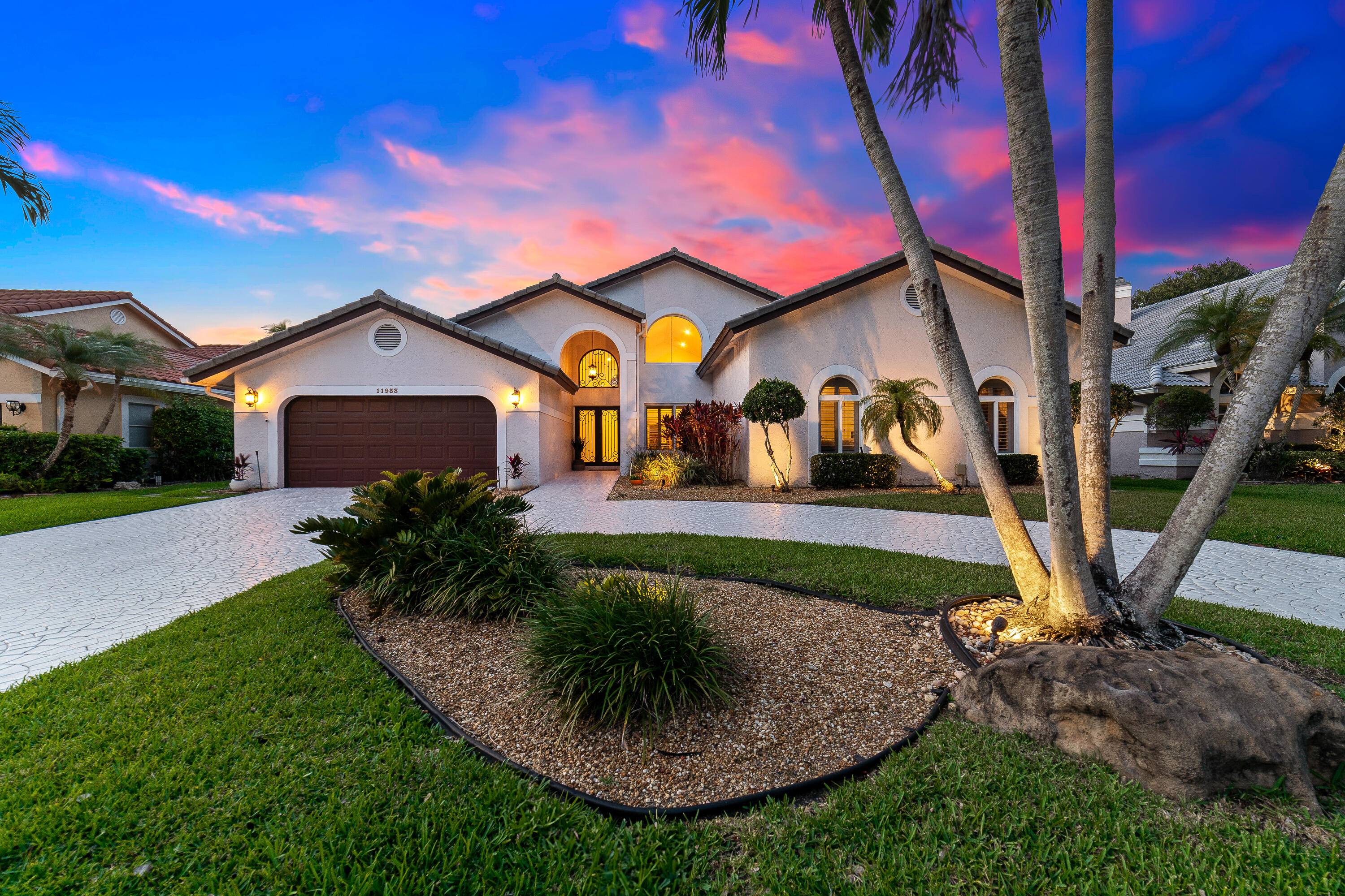 This refined and updated five bedroom home is located in the prestigious gated community of Eagle Trace.