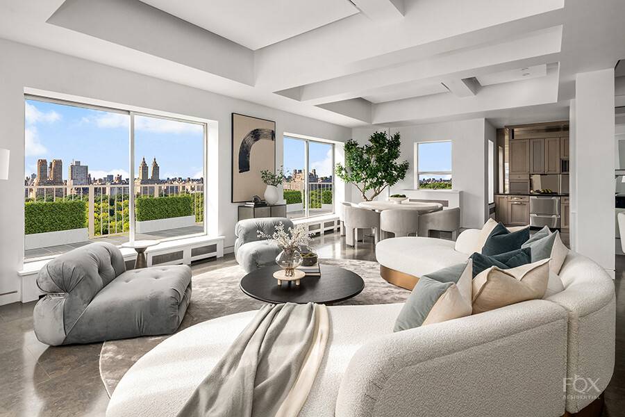 Experience jaw dropping panoramic skyline views from this extraordinary, newly listed two bedroom duplex penthouse with two floors of private terraces perched on the 20th and 21st floors and 360 ...