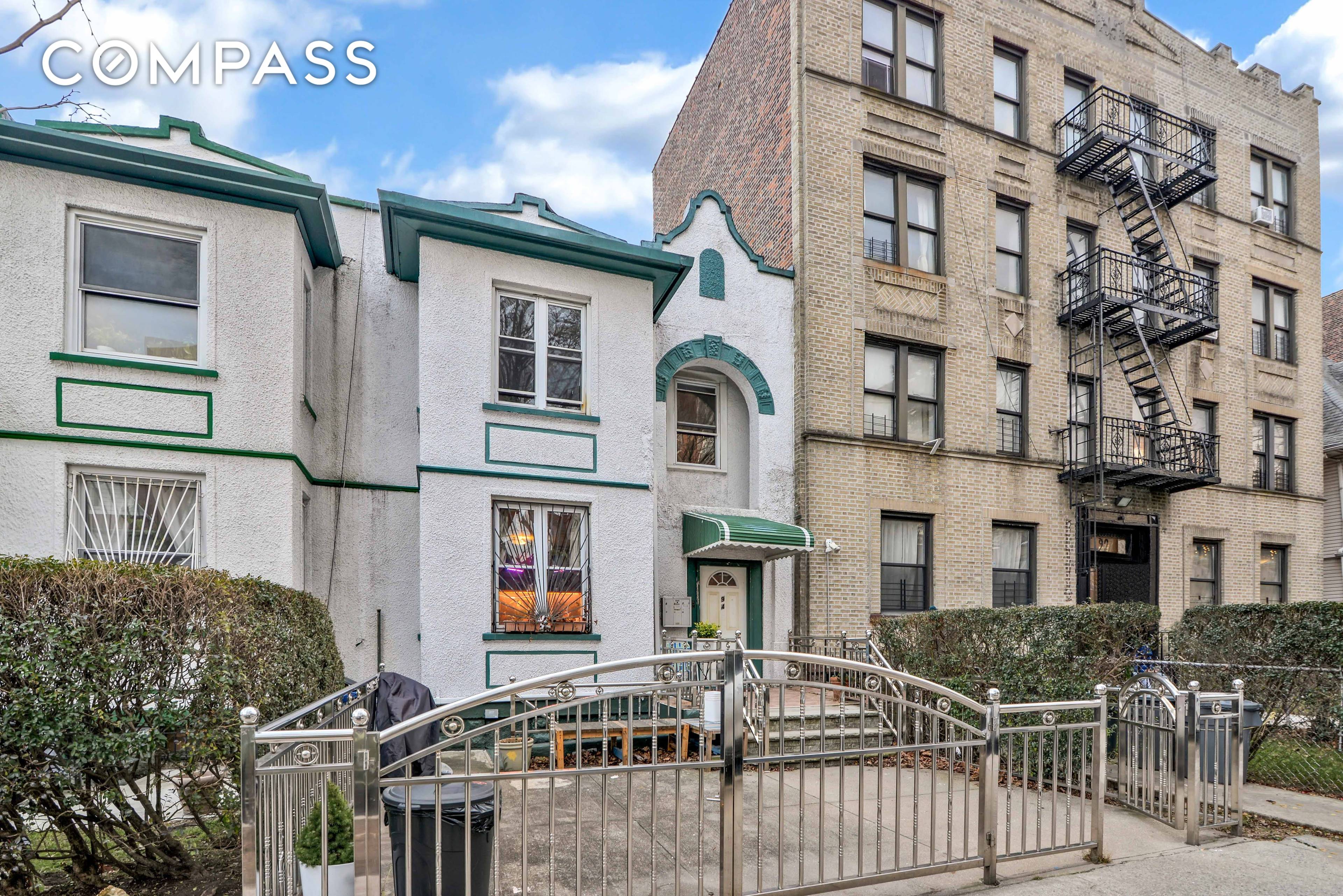 Introducing 94 Hawthorne St, Brooklyn, NY 11225, a stunning two family attached house nestled in the historic Prospect Lefferts Gardens neighborhood of Brooklyn, NY.