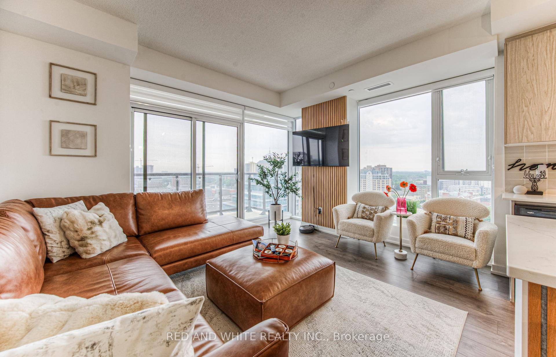 Welcome to upscale urban living at its finest in this stunning 2 bedroom, 2 bathroom corner unit on the 13th floor of the sought after Young Condos in downtown Kitchener.