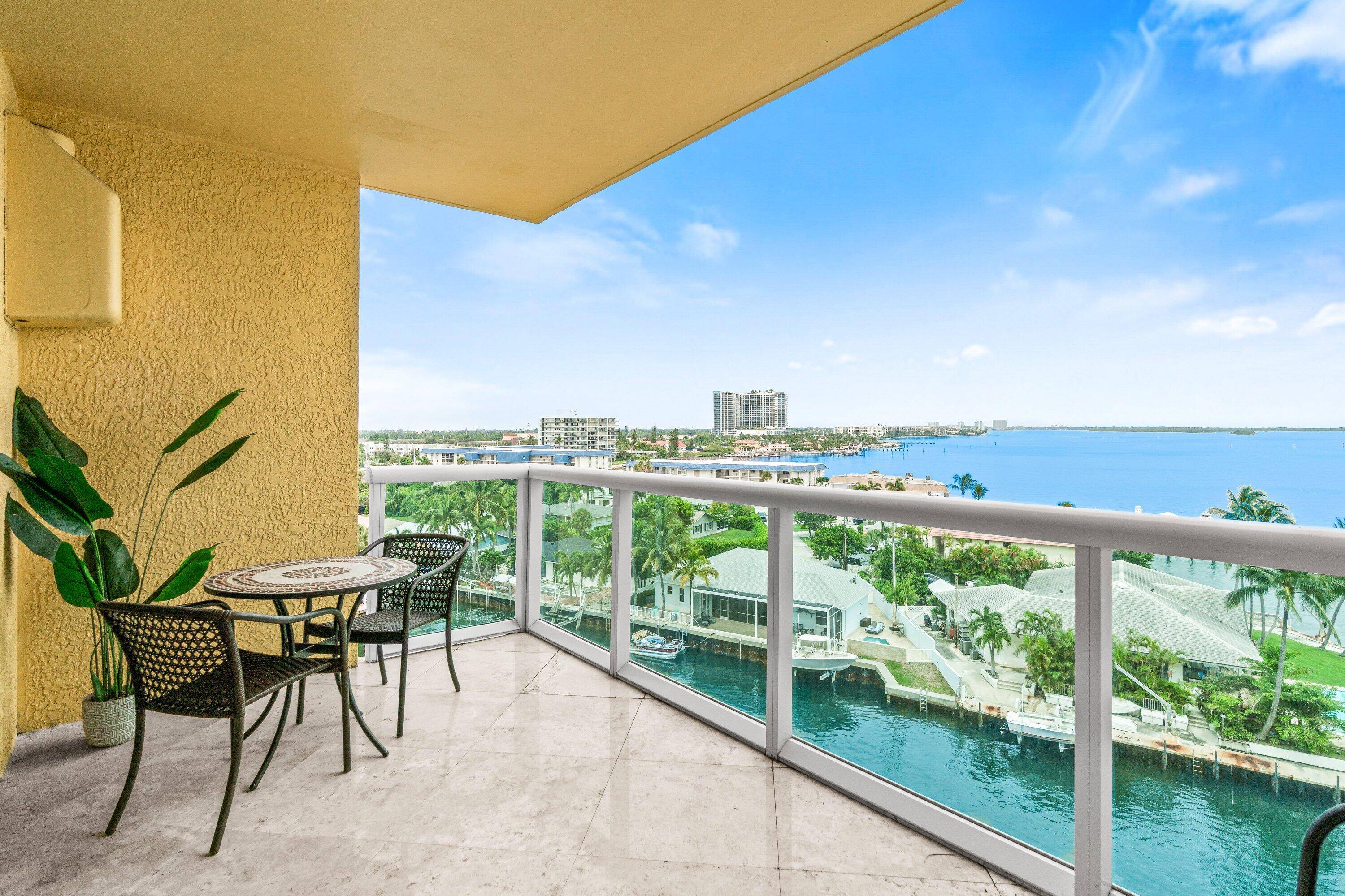 7th floor 3BR 3BA overlooking the Intracoastal, impact glass, semi private elevator access.
