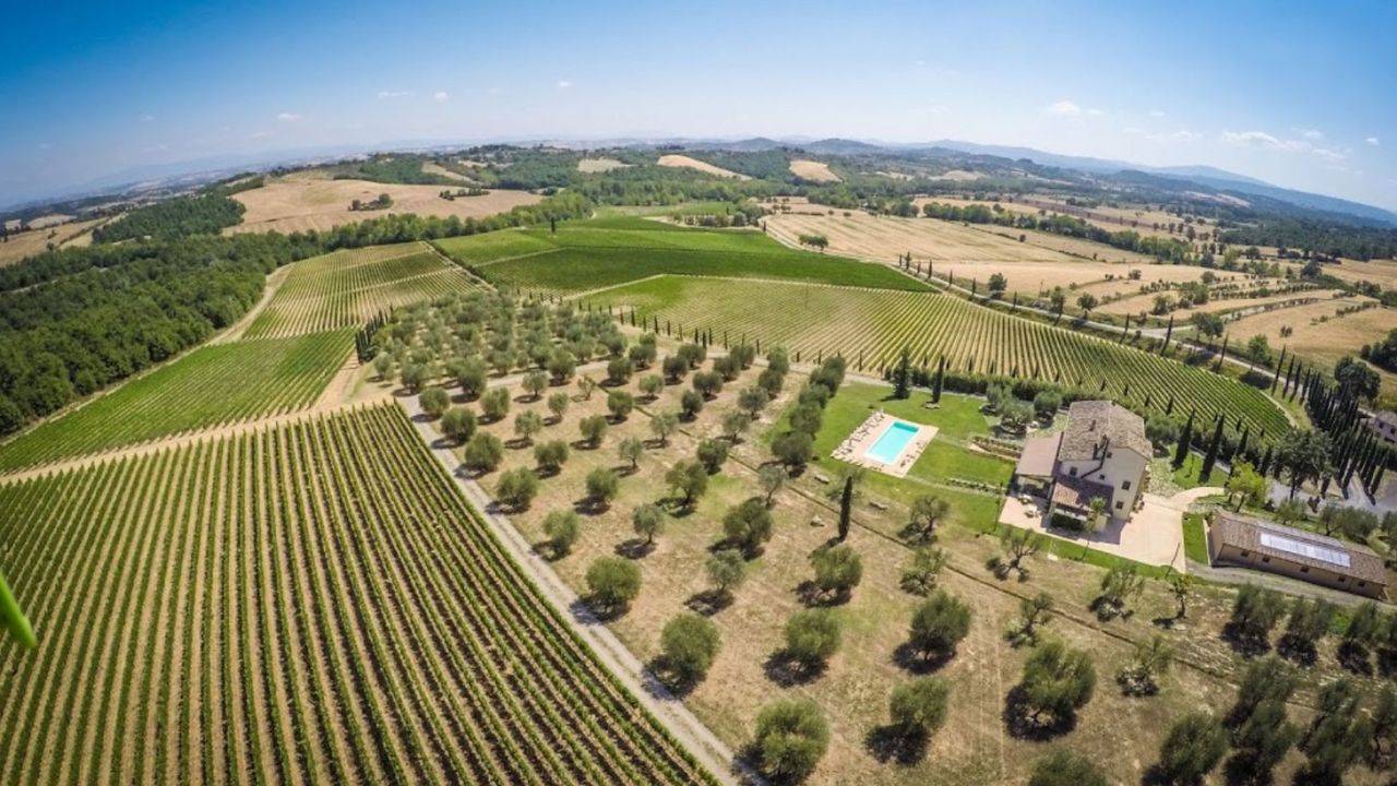 Wine estate for sale in Tuscany, Siena. winery company for sale near Siena, Chianti area. wine production, hotel, swimming pool, Spa, fitness