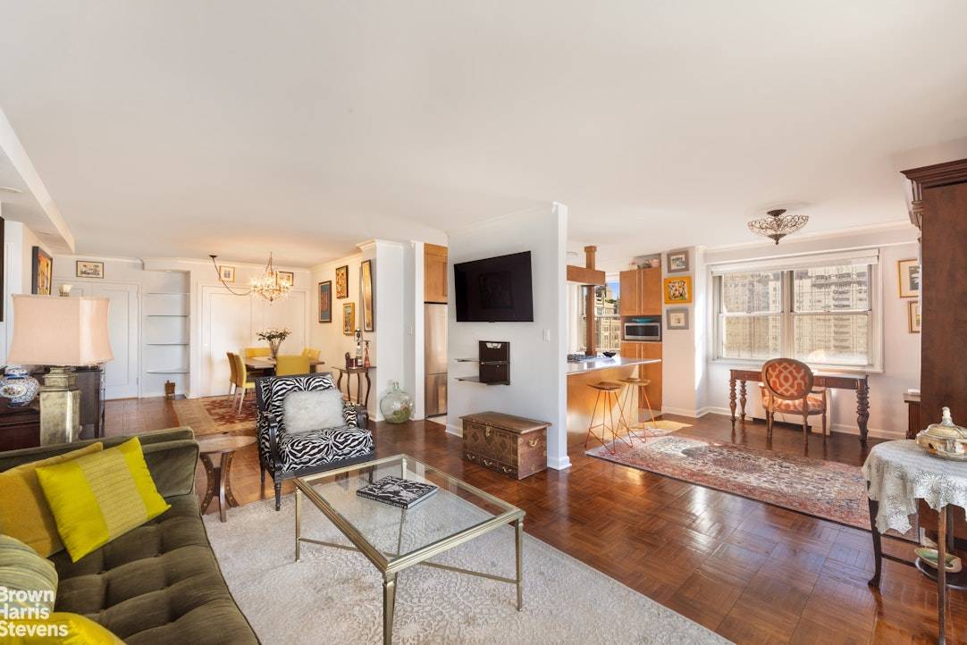 Brand New To Market ! Perched on the 27th floor, this sun drenched corner apartment is a convertible 2 bedroom gem, offering beautiful southeast exposures and tranquil river views.