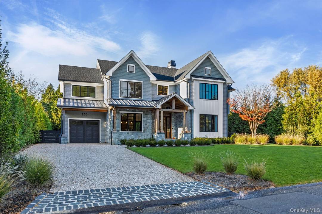 Location, location sits this sun filled post modern masterpiece an exceptional new construction home in one of Greenport s most sought after communities deeded beach access to cleaves point estate ...