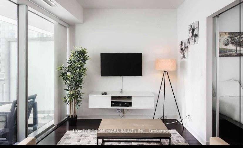 This 1 Study Fully Furnished Unit Is Spacious With Floor To Ceiling Windows And A Unobstructed Se View Is Located At The Beautiful Ice Condo In Downtown Toronto.