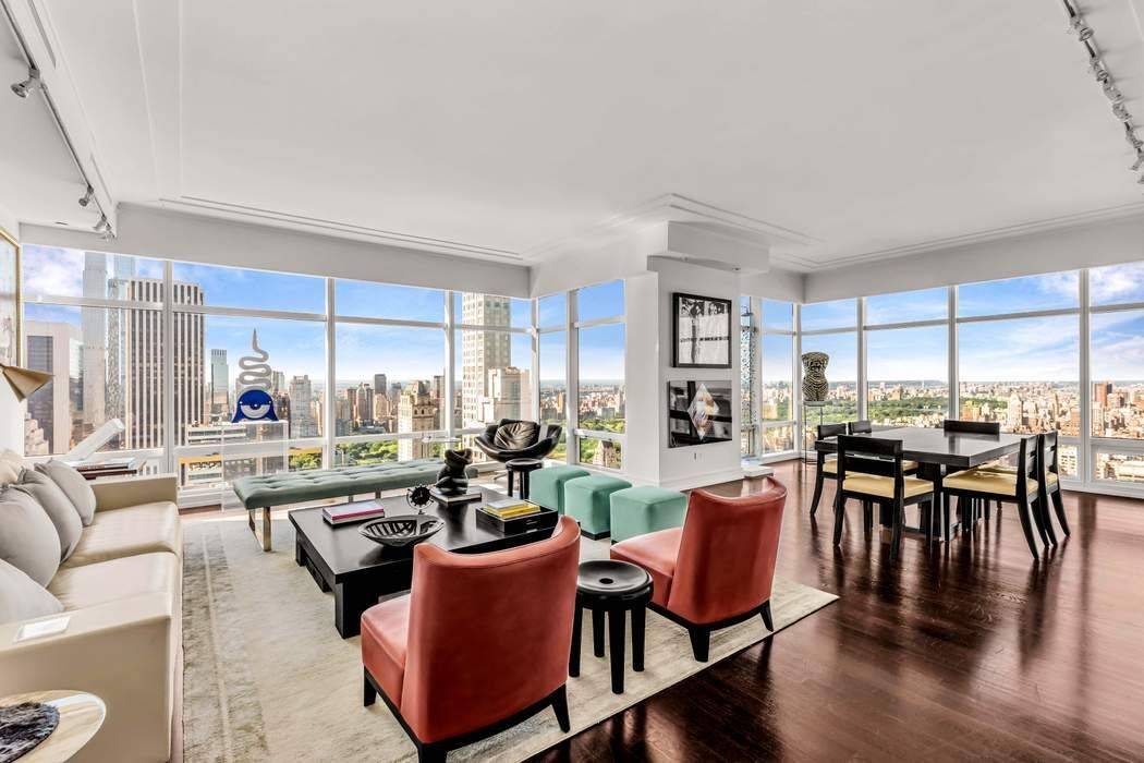 Perched on the 36th floor of the Iconic One Beacon Court Condominium, this spectacular large 5 room corner home offers breathtaking vistas of the expanse of Central Park and New ...