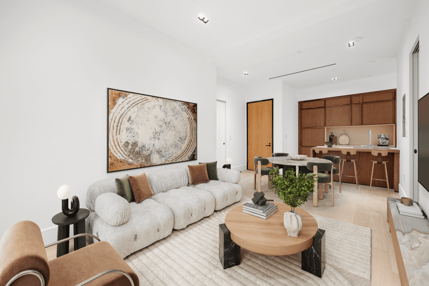 A Northeast Facing One Bedroom with Tree Lined Views and Elevated Finishes Residence 2D is a spacious, northeast facing 1 bedroom home with soaring 10 foot ceilings, oversized windows, and ...