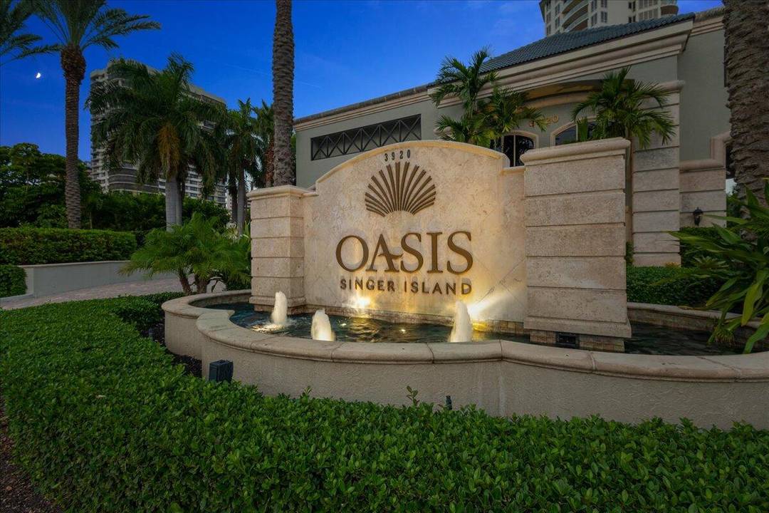 Enjoy luxurious 4069 sq ft remodeled 11B at The Oasis Singer Island with only one unit per floor two elevators servicing only 19 condos all with 360 degree views !