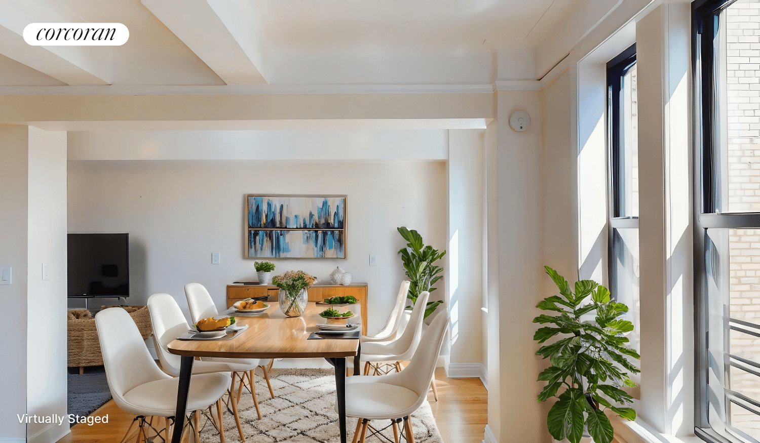Sunny Pre War four bedroom residence with an expansive floor plan spanning 2, 023 sq.