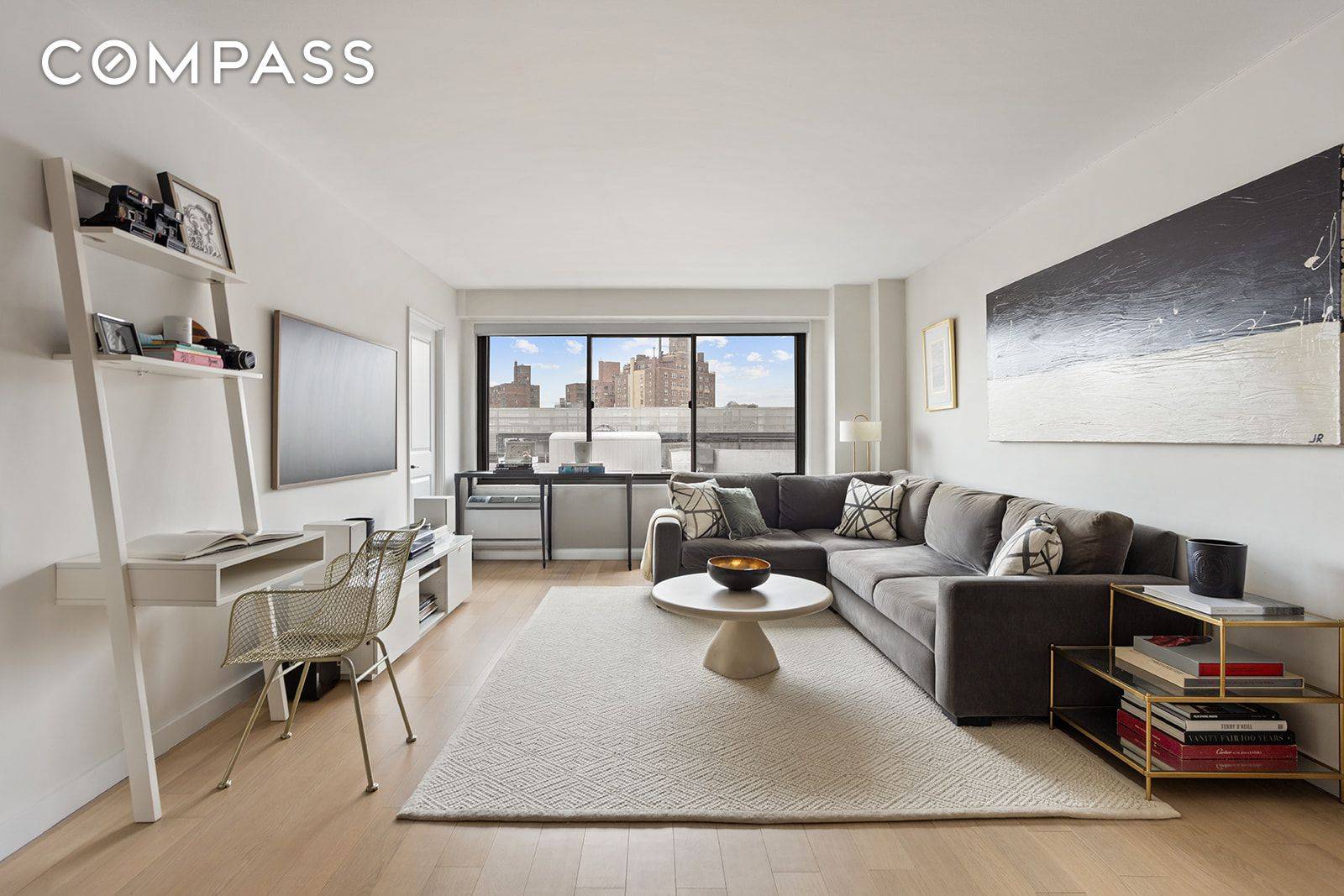 Scarcely available and fully renovated one bedroom home office nursery CONDO with open Western views of the West Village and beyond.
