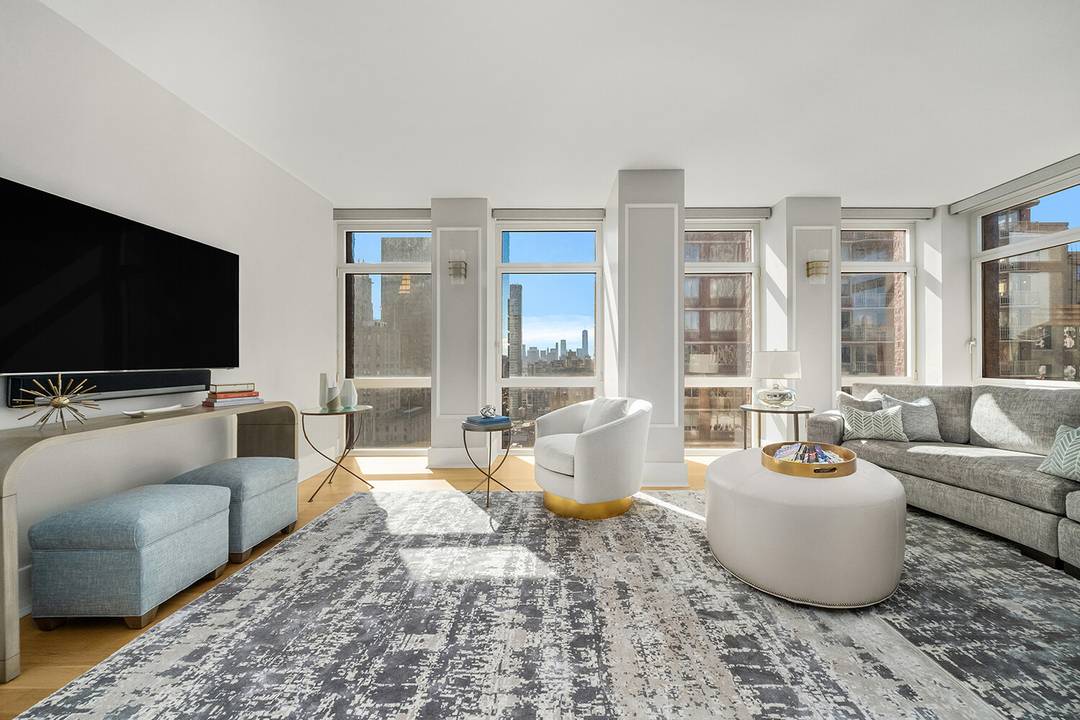 Eklund Gomes Team presents soaring luxury with iconic views, perched on the 29th floor of the coveted Sky House, this stunning two bedroom, two and a half bathroom corner residence ...