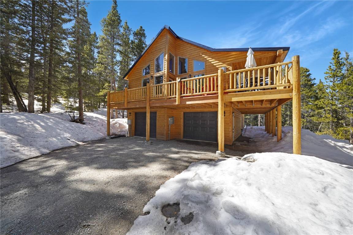 Discover your sanctuary in the mountains with this exquisite cabin home, beautifully nestled in a tranquil pine forest offering soft, filtered views of the distant landscape.