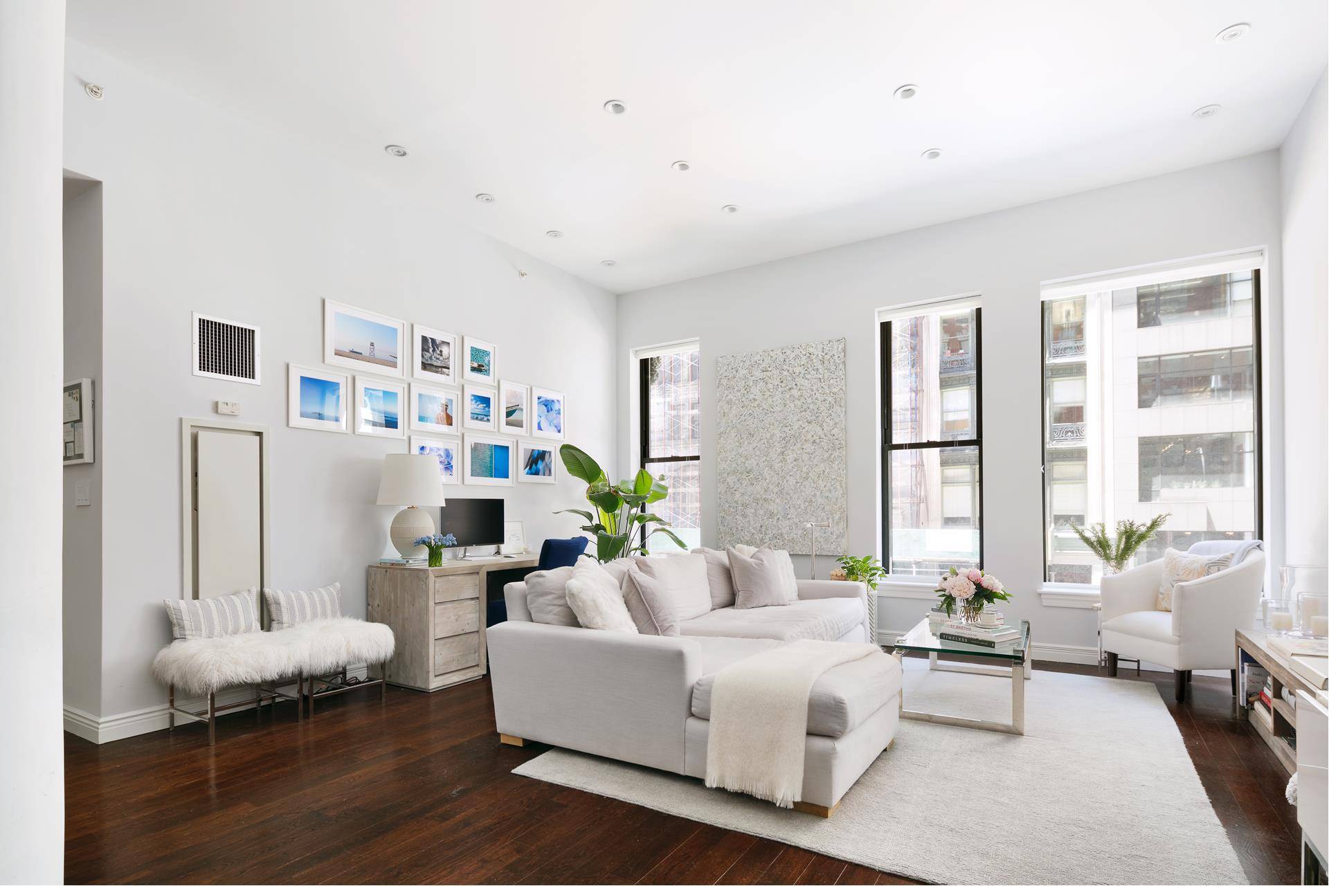Graceful and spacious one bedroom, one bathroom residence with 11 foot ceilings at the iconic Grand Madison on Fifth Avenue.