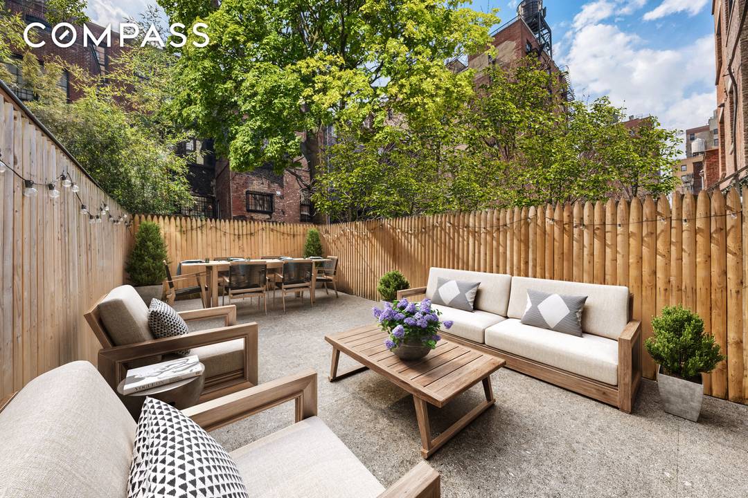 Welcome to this thoughtfully renovated duplex two bedroom with a sprawling private outdoor space and extraordinary walk in closet, just steps from Riverside Park !