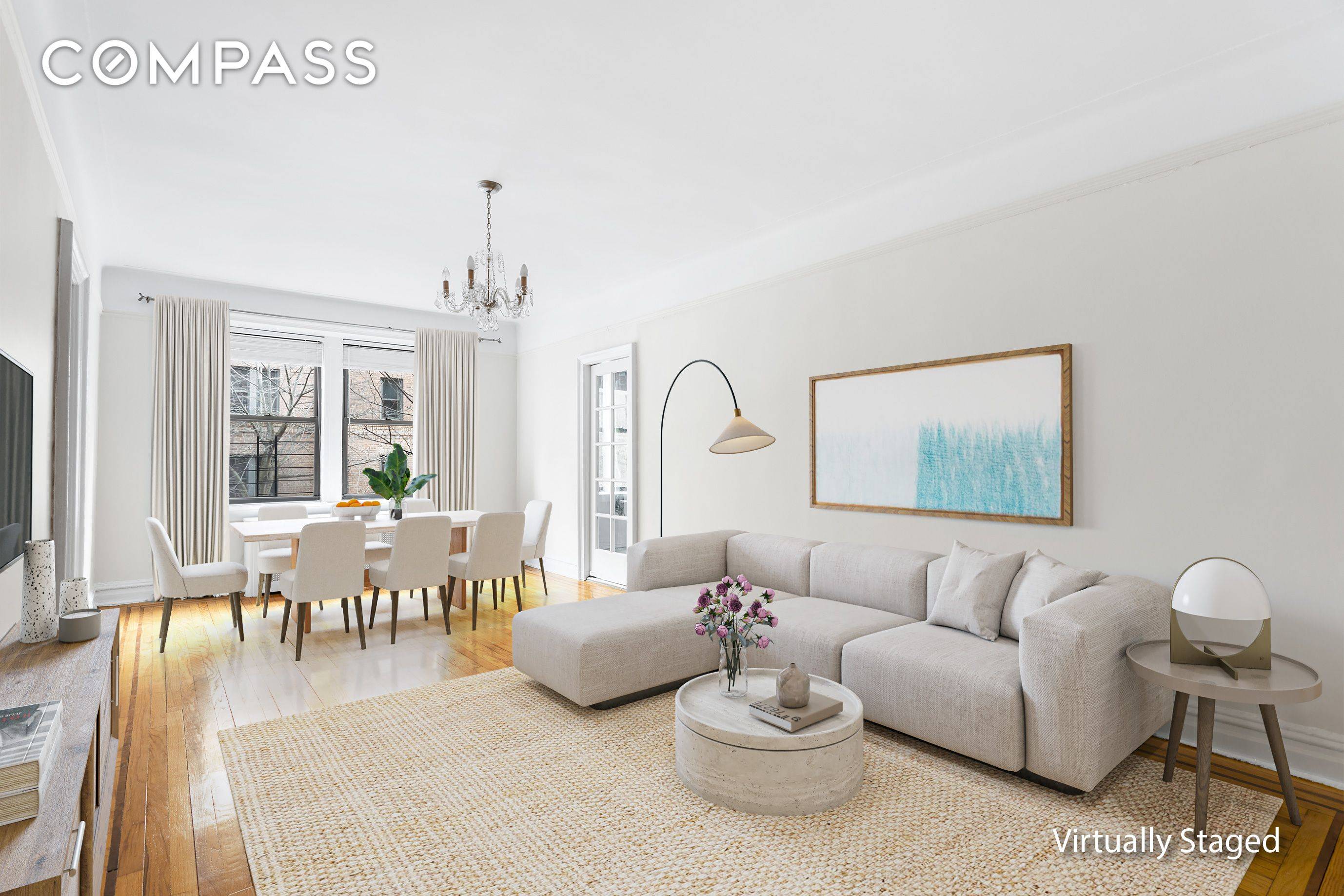 Don t miss this rare opportunity to acquire the largest one bedroom one bathroom apartment available in beautiful Fillmore Hall located in Jackson Heights Historic District.